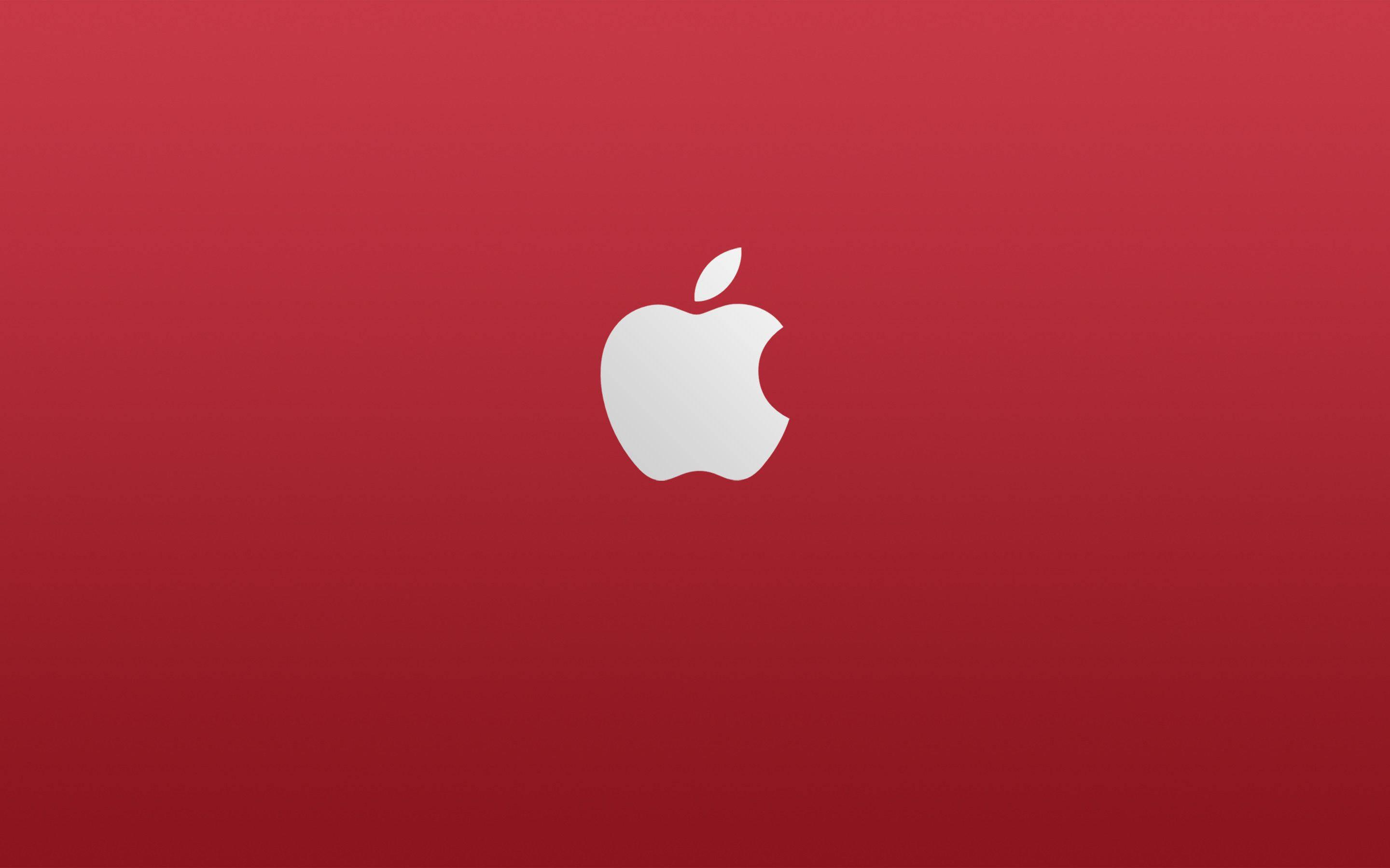 Classy Red Apple Logo — 2880x1800 wallpaper