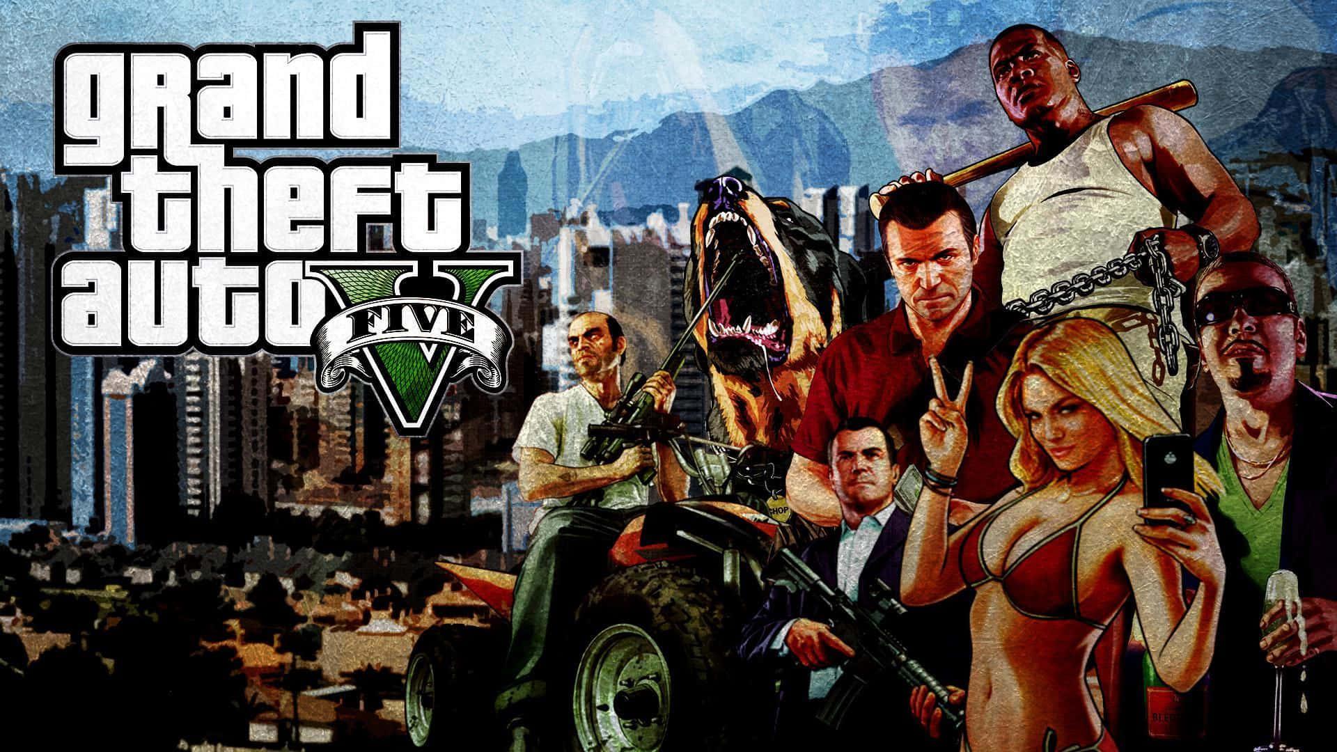 Climbing the Ranks in Grand Theft Auto V — 1920x1080 wallpaper