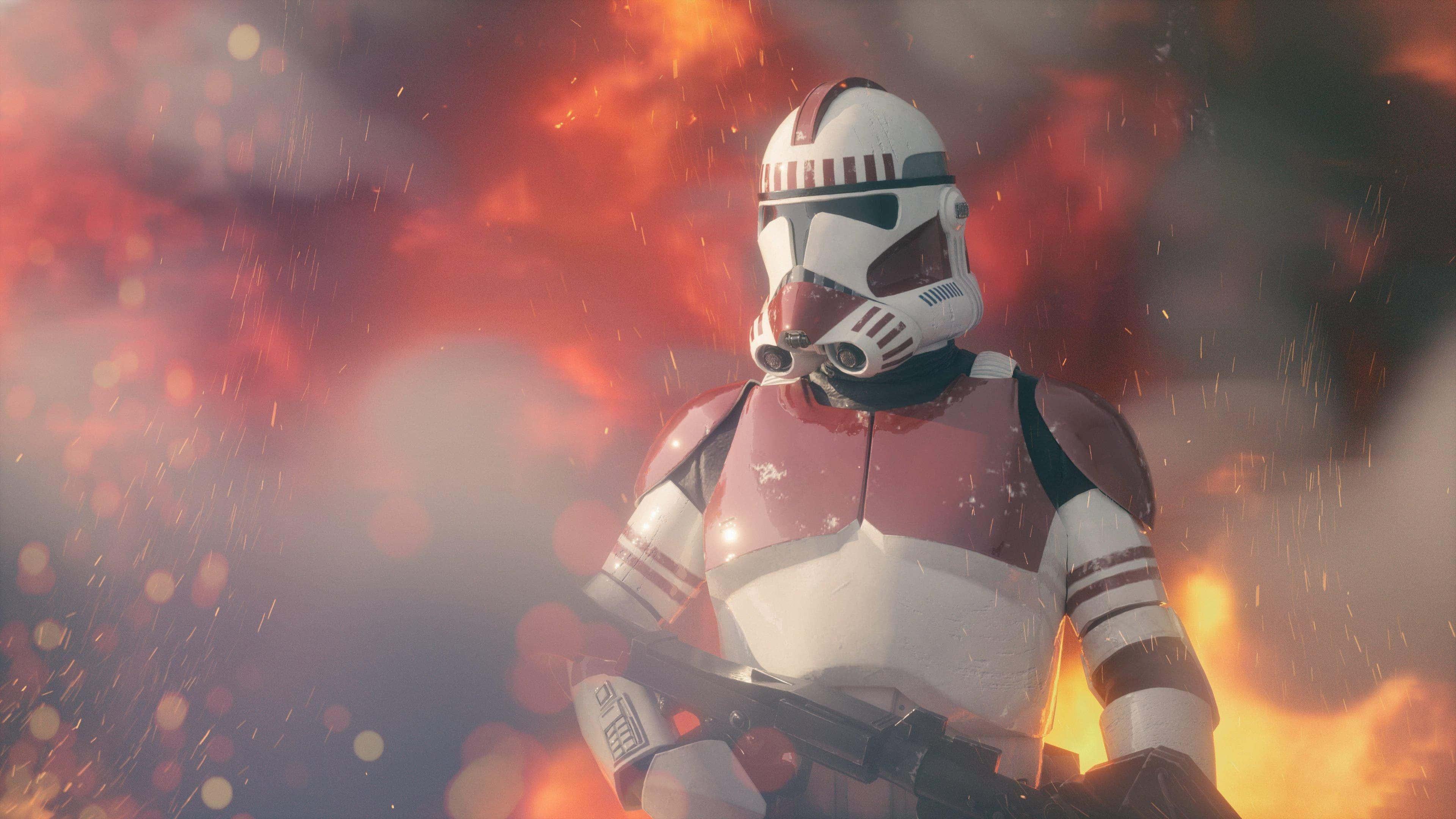 Clone Wars Explosion Fire — 3840x2160 wallpaper