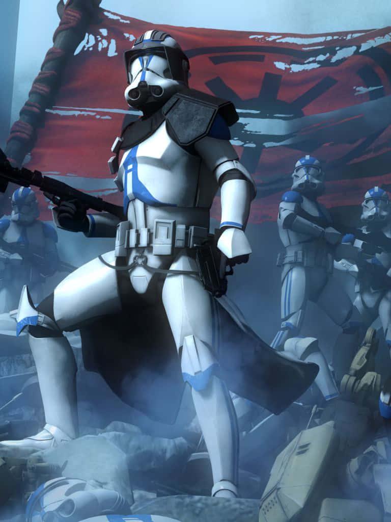 Clone Wars Flag — 768x1024 wallpaper
