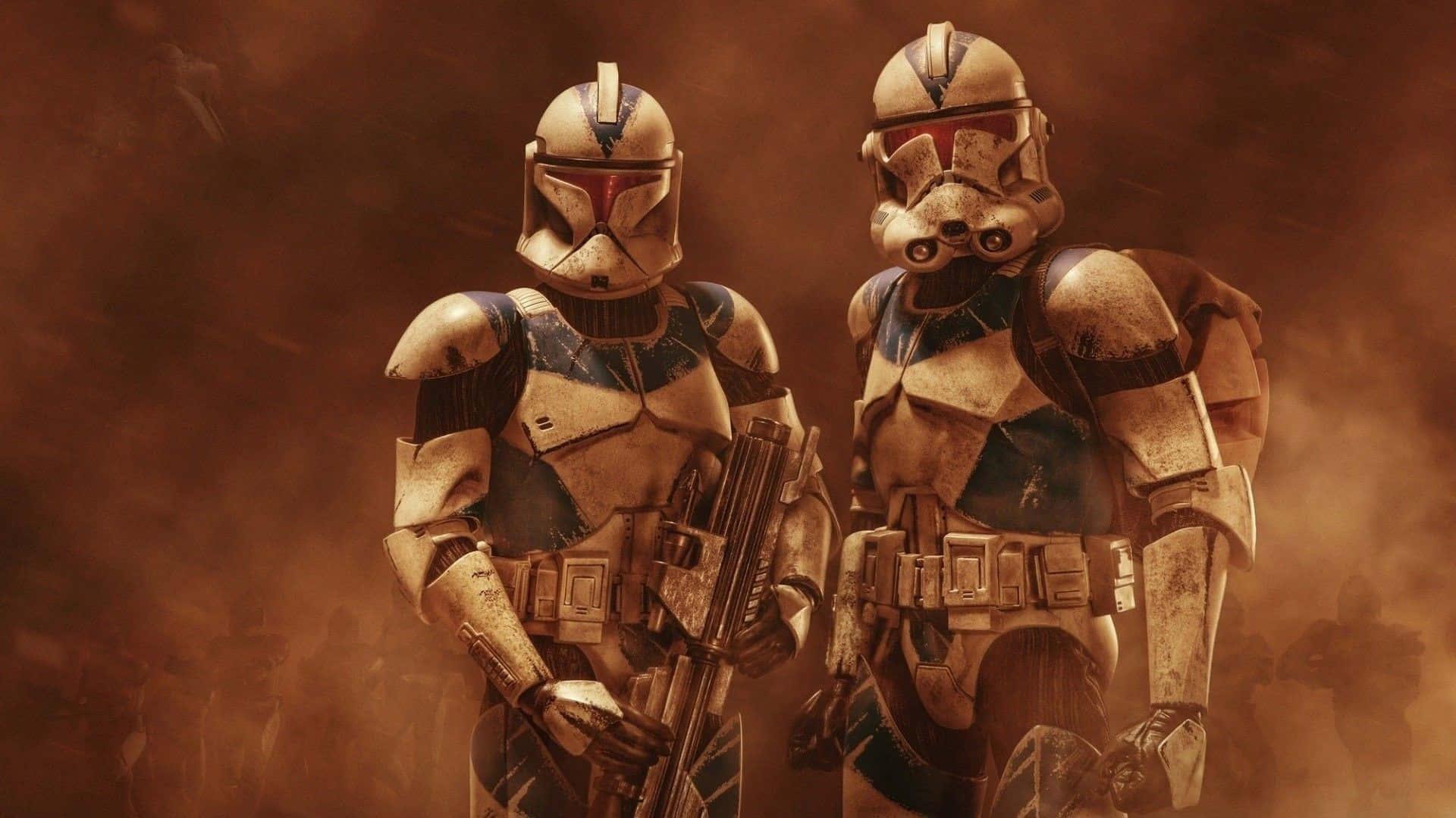 Clone Wars Two Troopers Smokey — 1920x1080 wallpaper