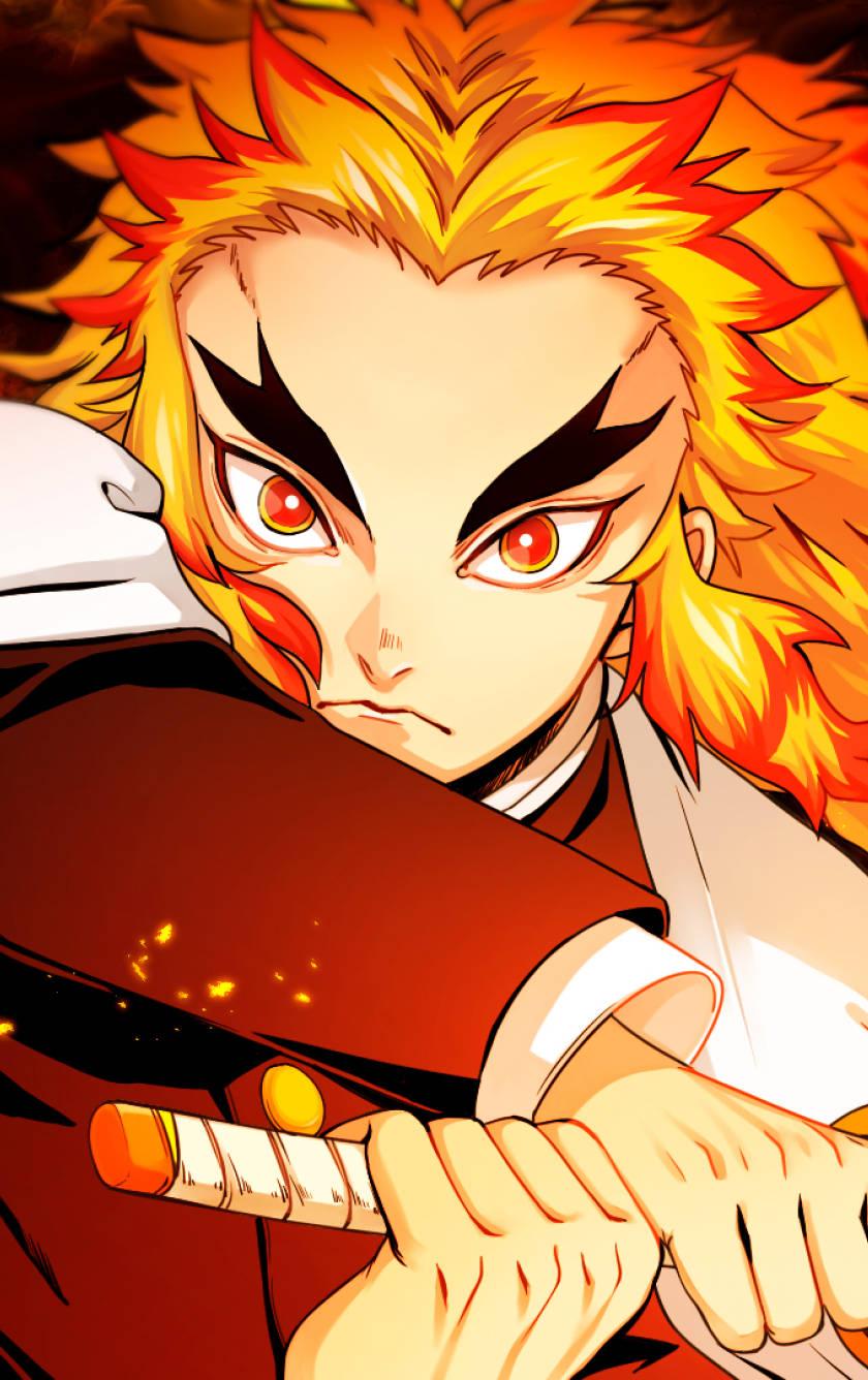 Closeup Kyojuro Rengoku Good PFP — 840x1336 wallpaper