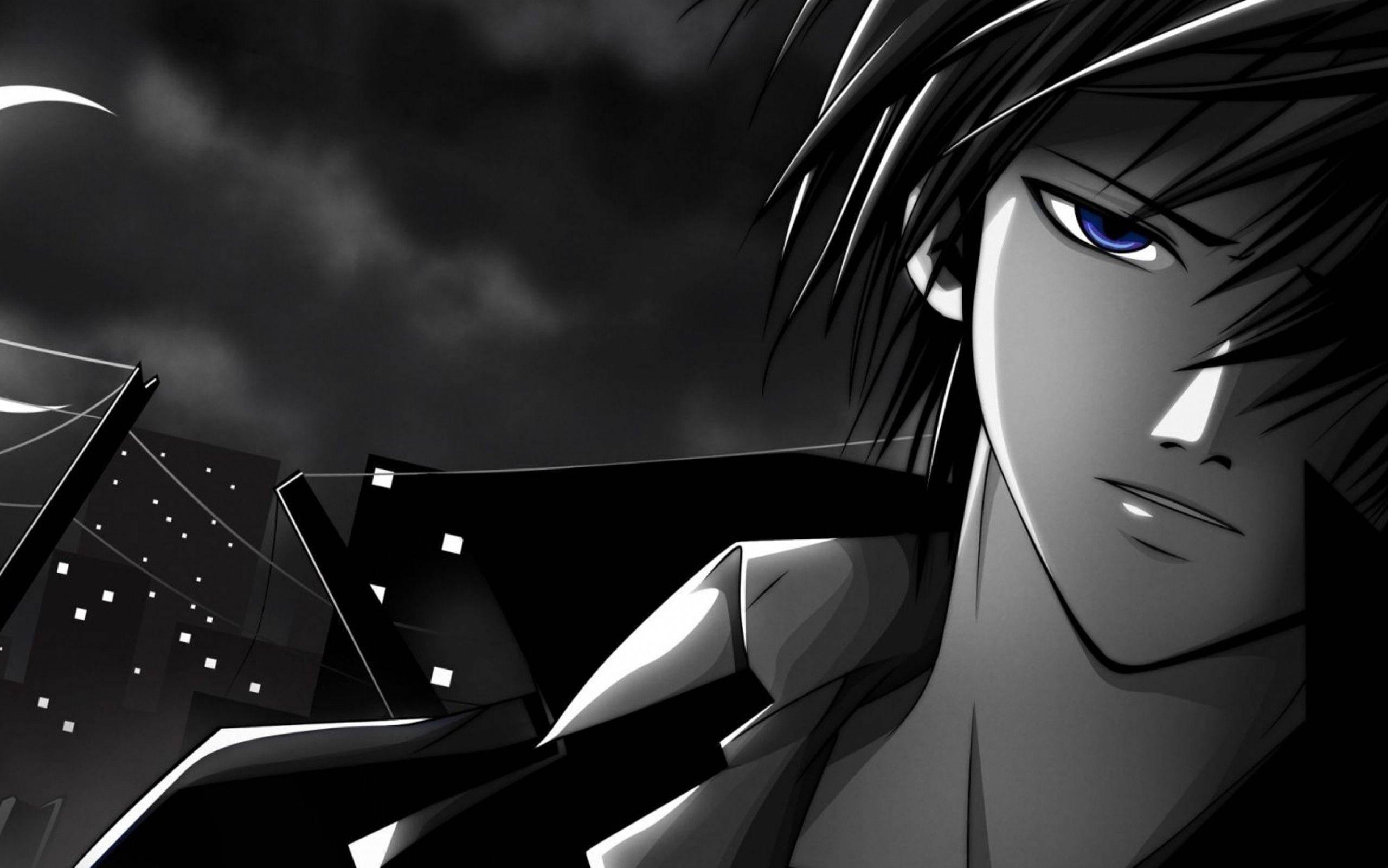 Code Breaker Rei Ogami Black And White PFP — 2560x1601 wallpaper