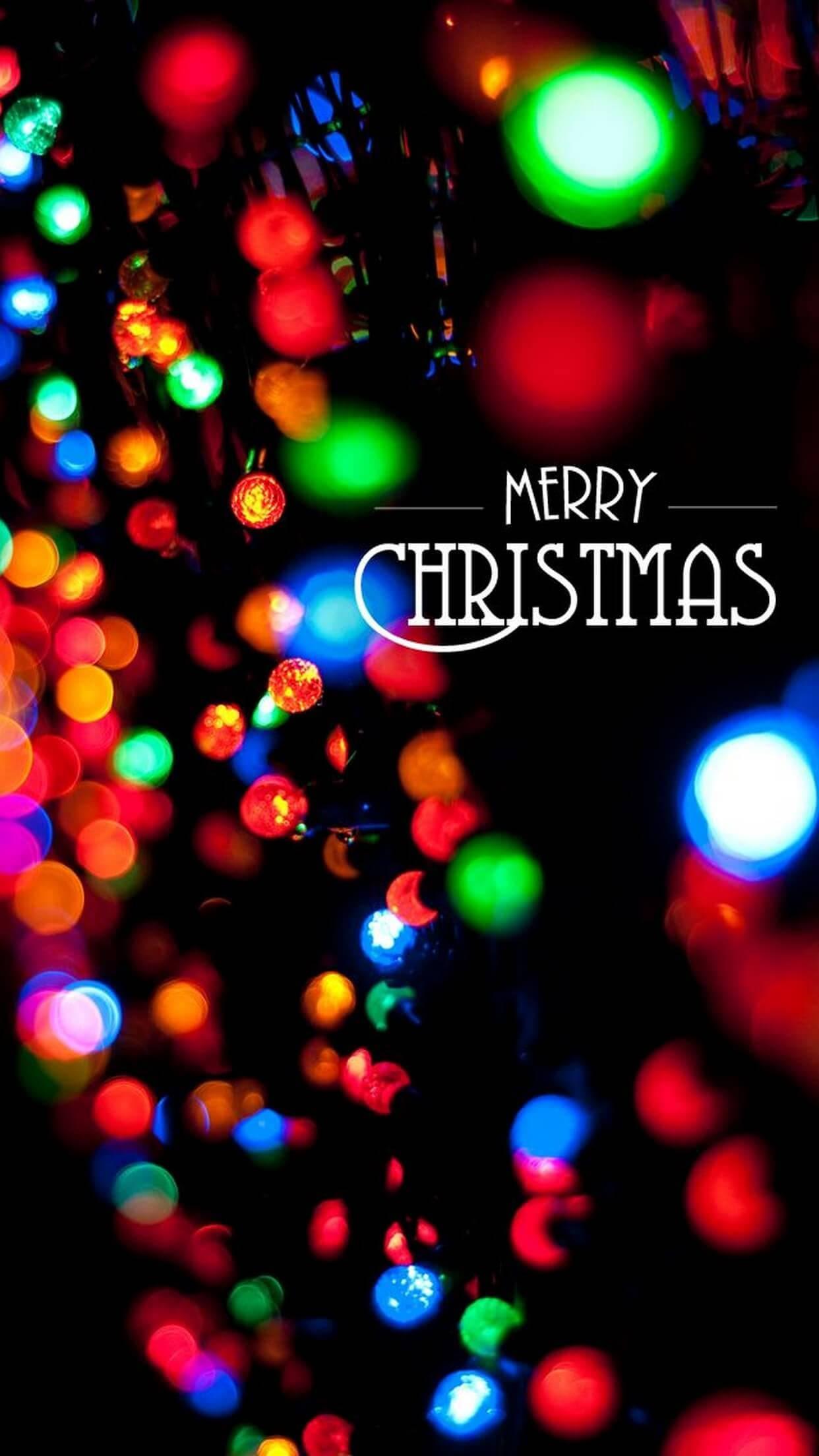 Colorful Christmas Lights IPhone — 1242x2208 wallpaper