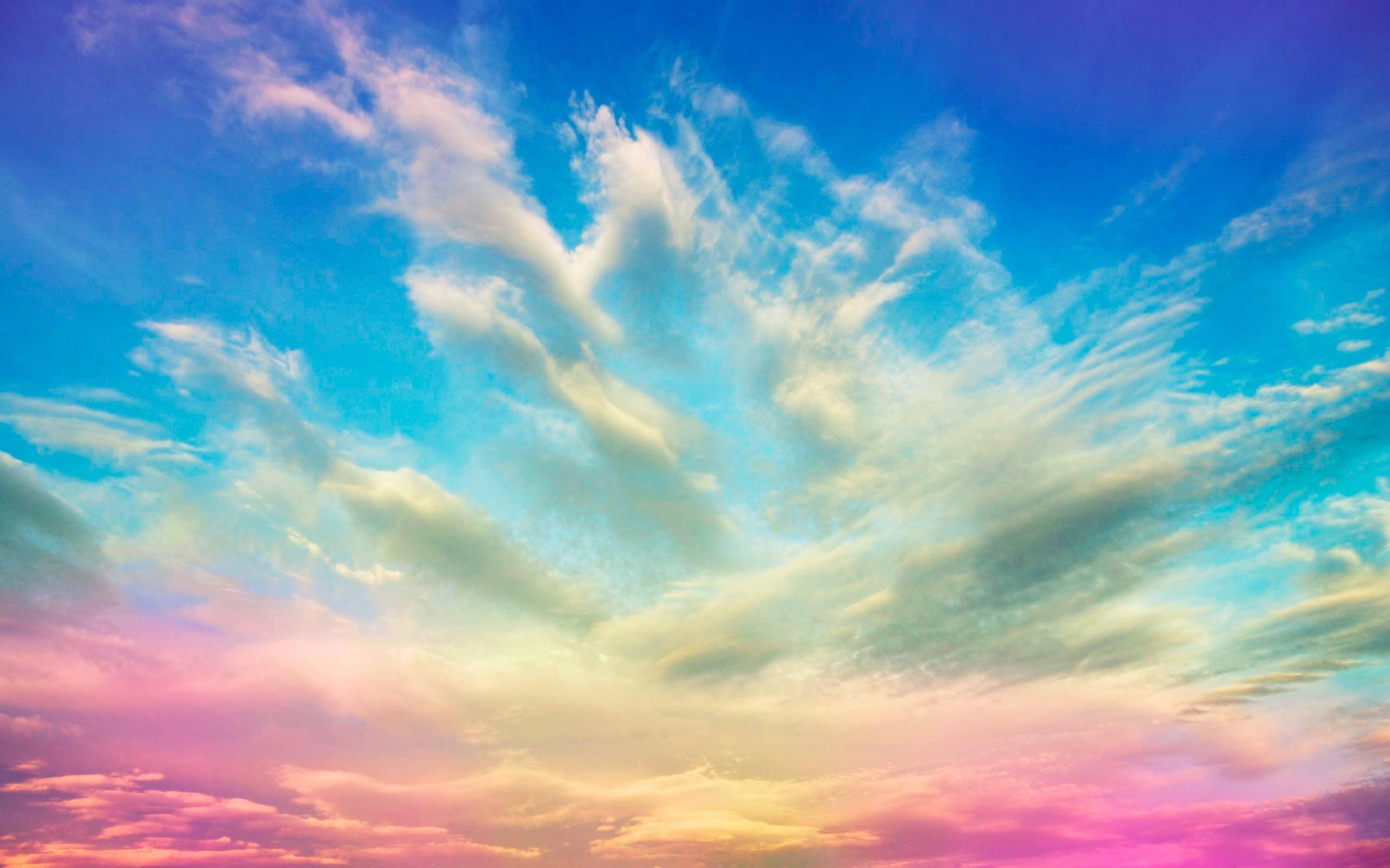 Colorful Cloudscape with Bright Cloudy Sky — 2560x1600 wallpaper