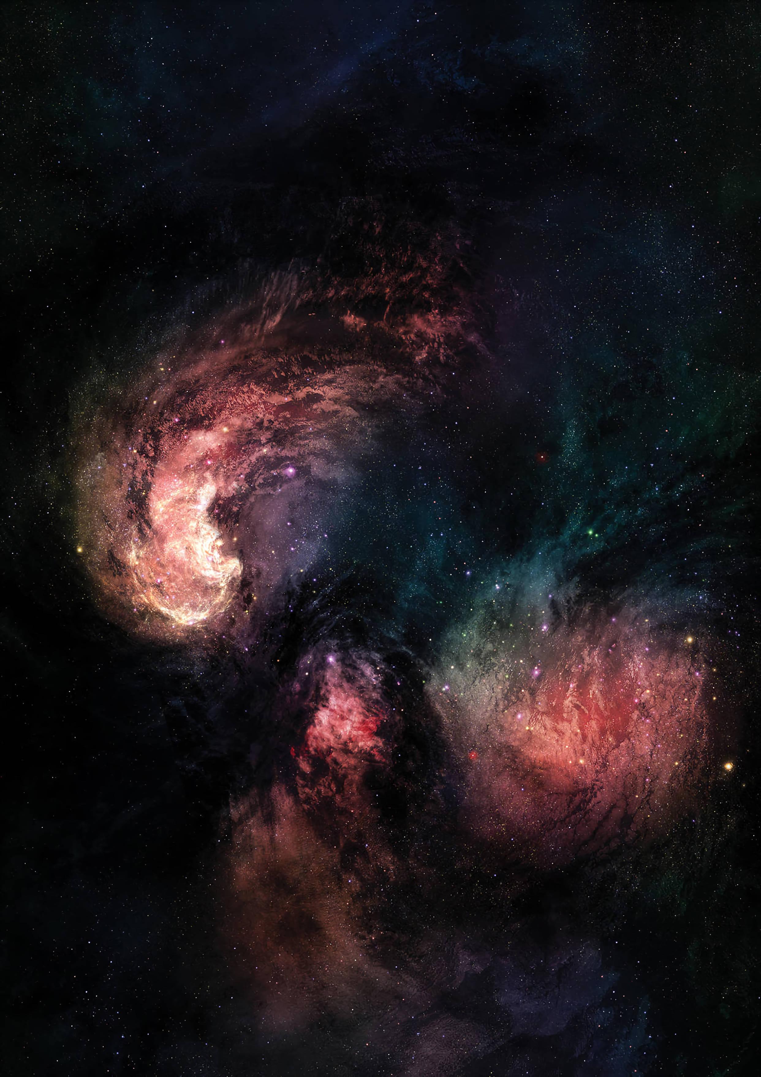 Colorful Galaxy In Universe — 2484x3514 wallpaper