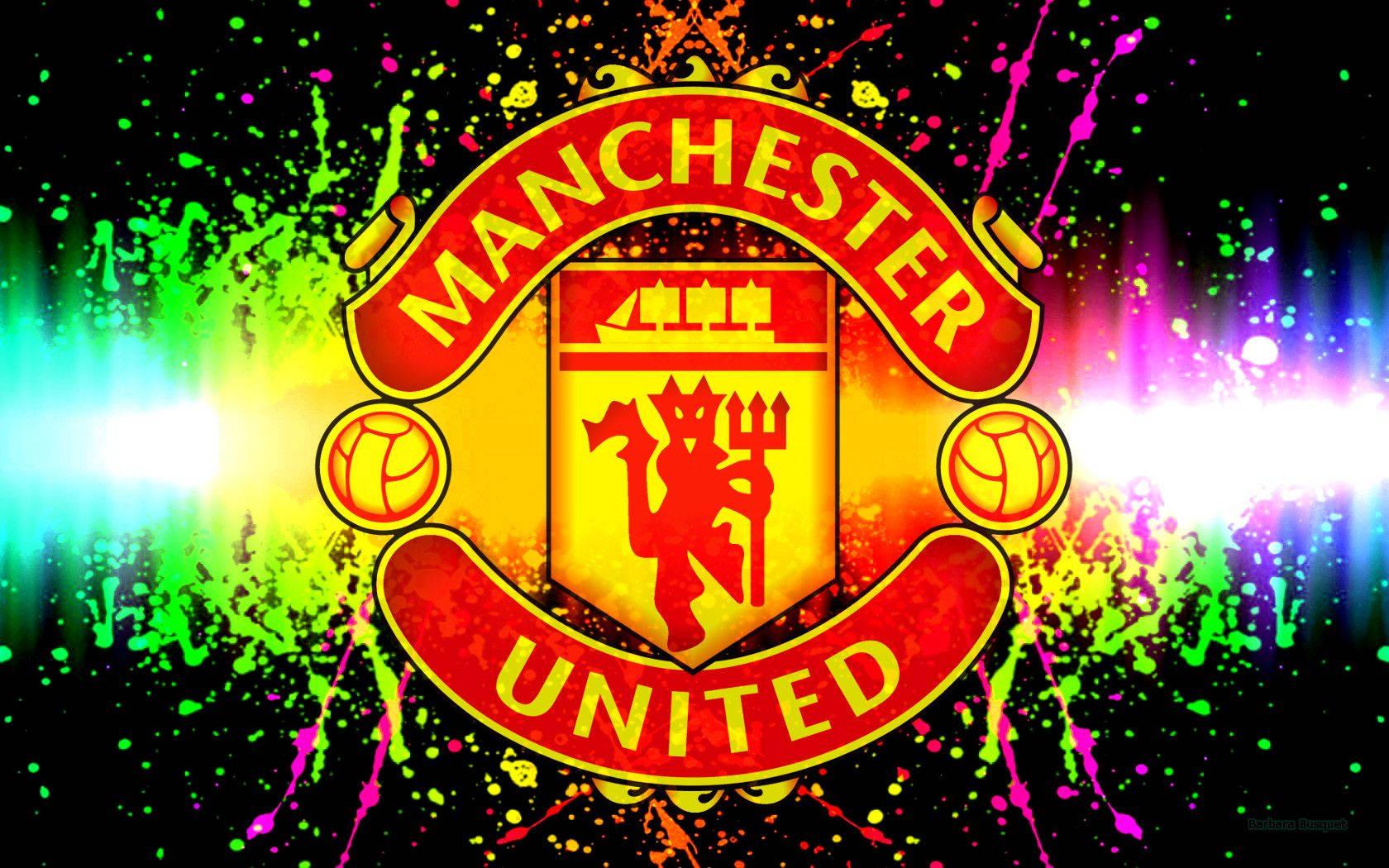 Colorful Manchester United Art — 1680x1050 wallpaper
