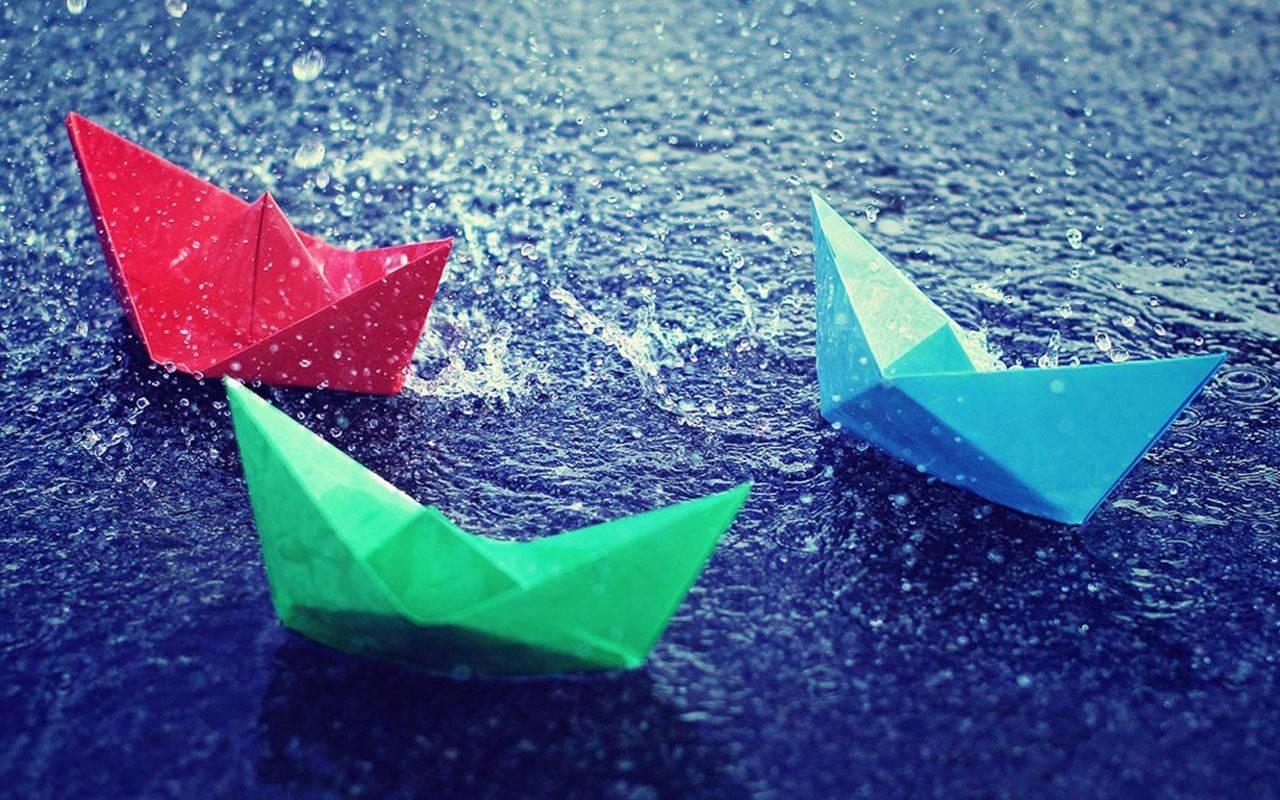 Colorful Paper Boats Laptop — 1280x800 wallpaper