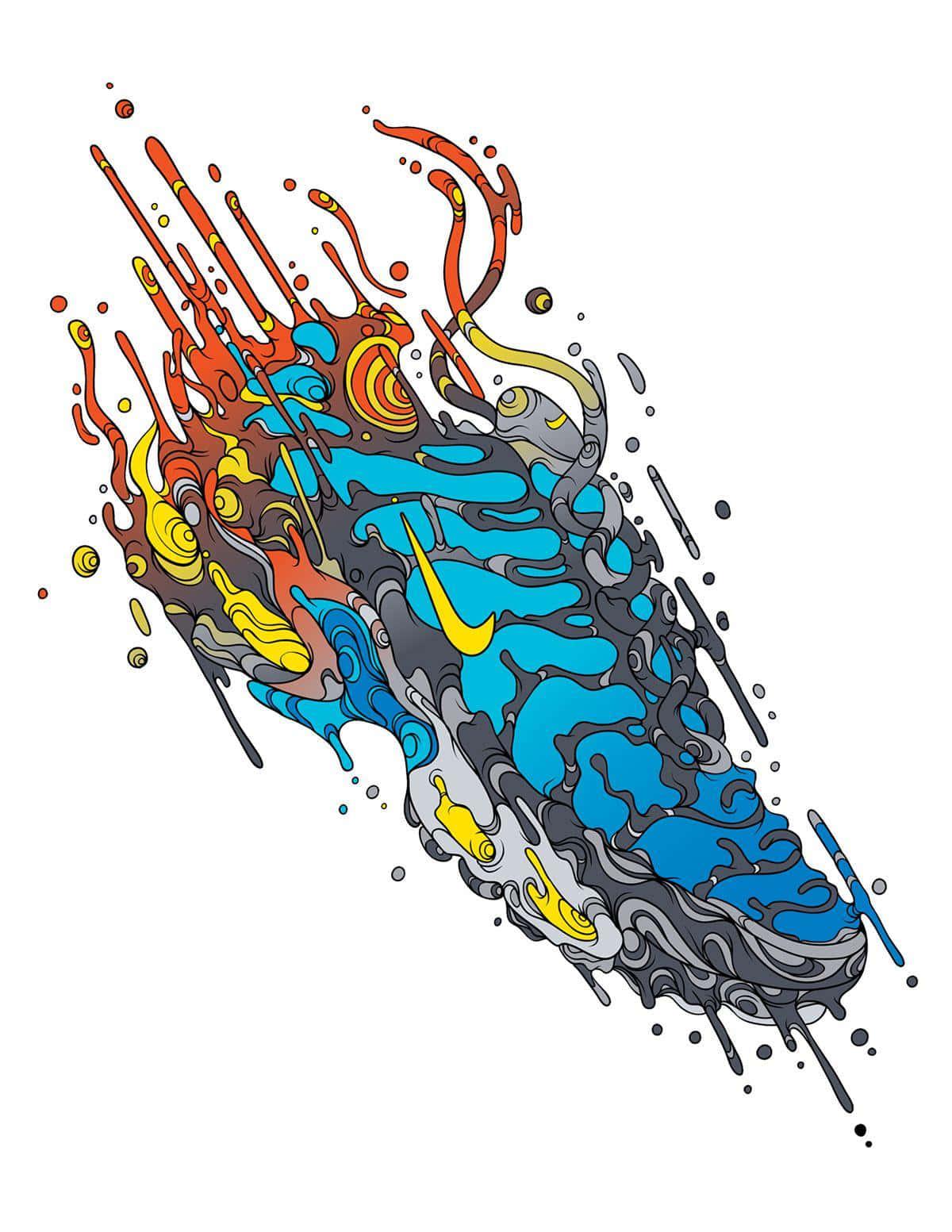 Colorful Water Drip Background — 1200x1553 wallpaper