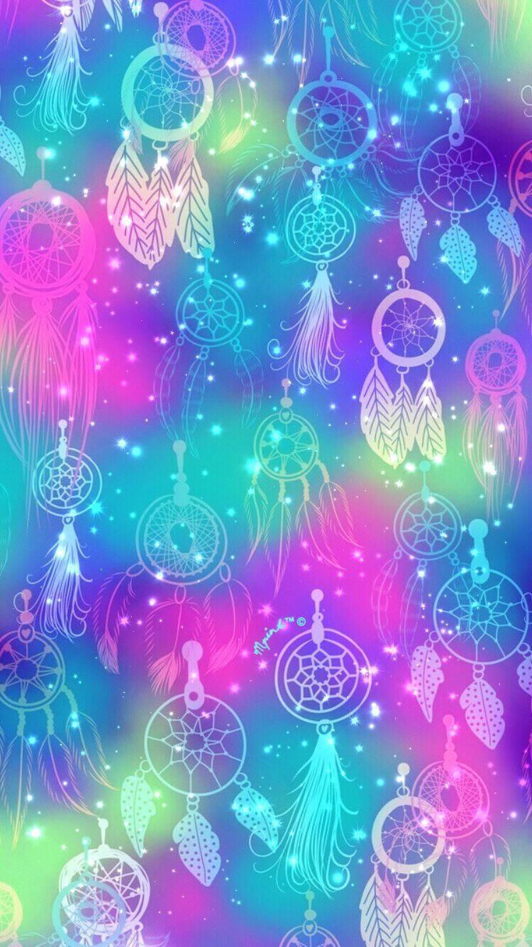 Colourful Dreamcatchers Pretty Phone — 750x1334 wallpaper