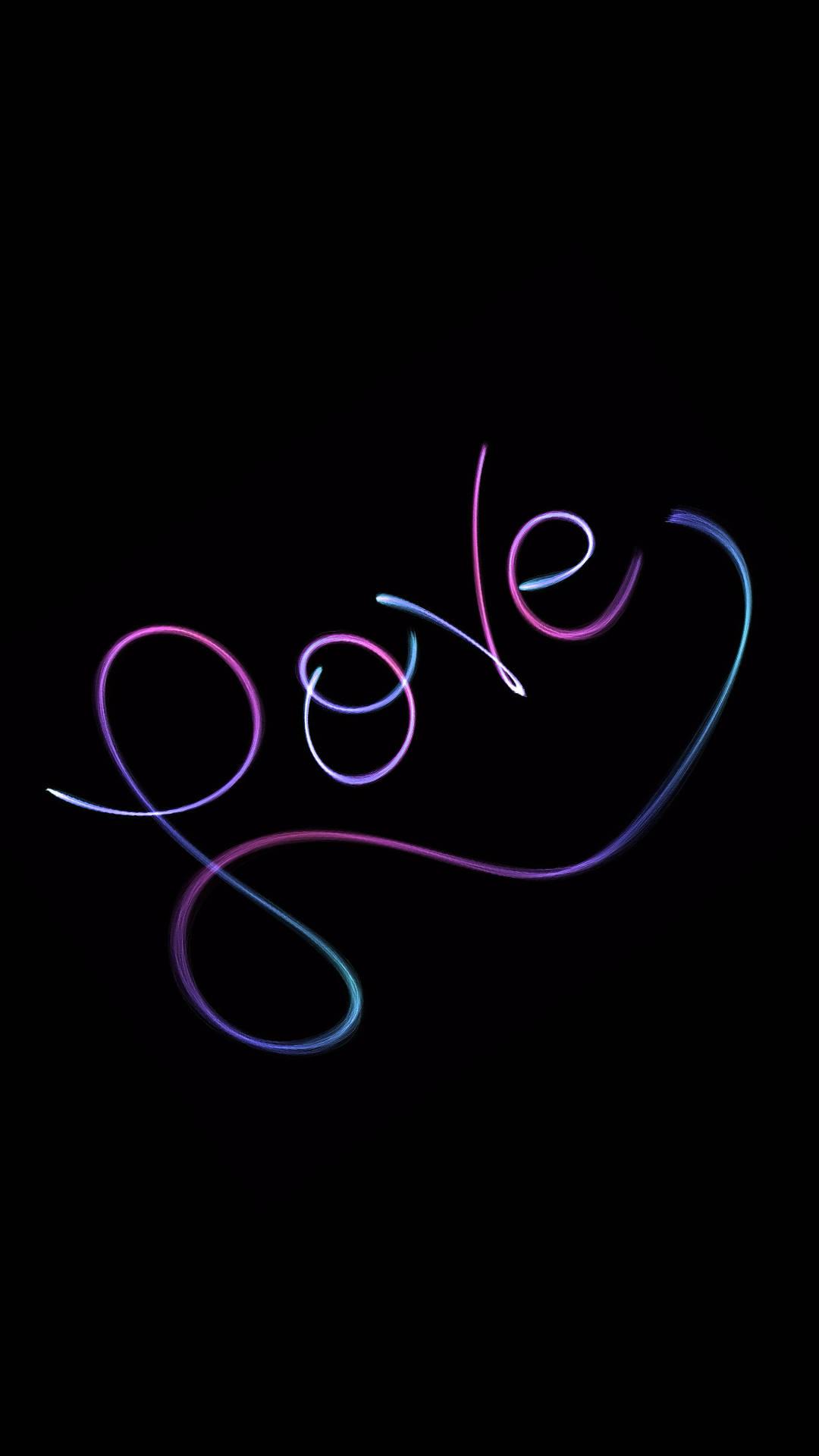 Colourful Letters Love Phone — 1080x1920 wallpaper