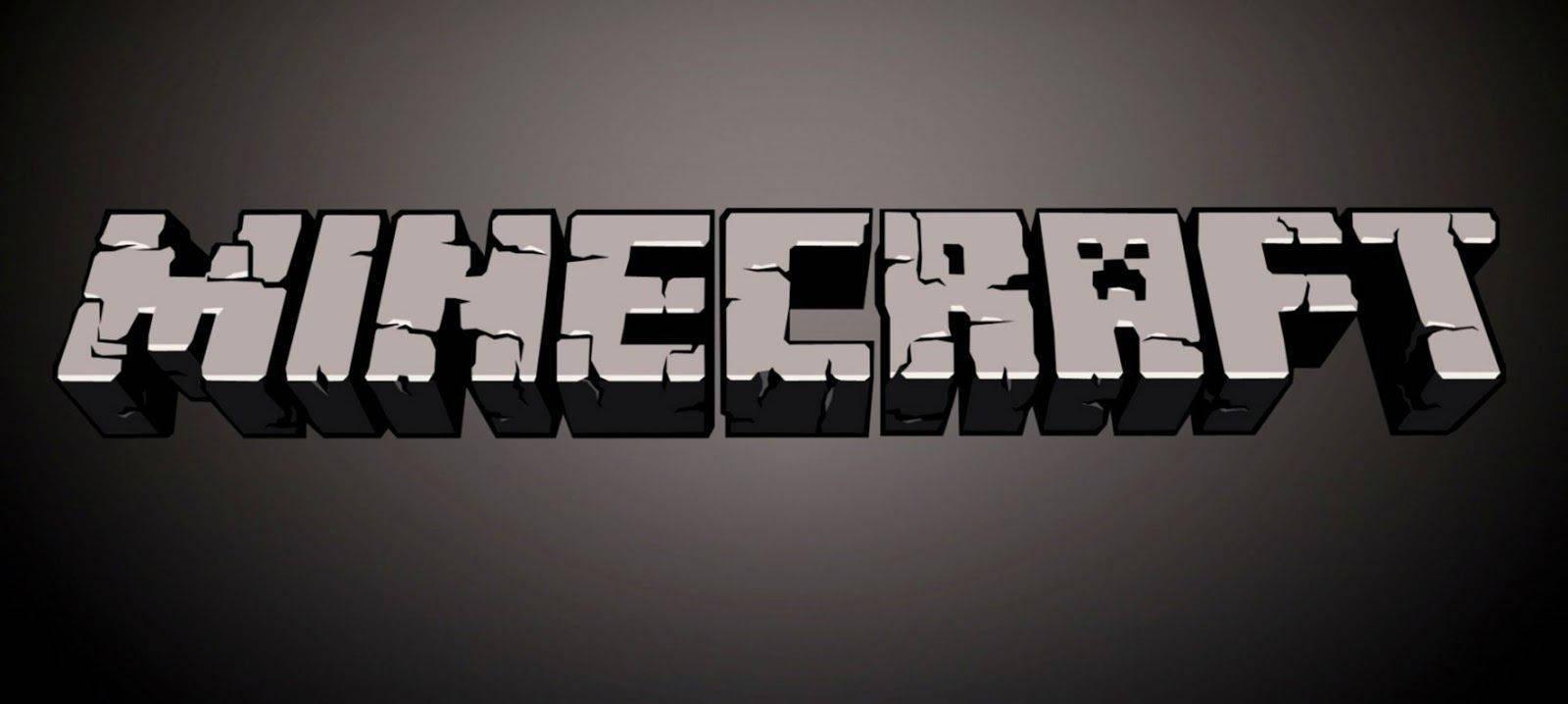 Concrete Minecraft Logo — 1600x718 wallpaper