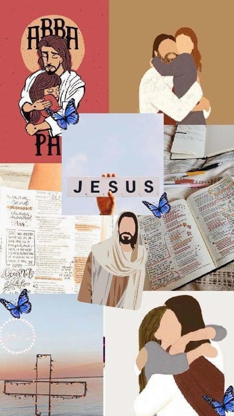 Connect with the divine - Aesthetic Jesus — 950x1689 wallpaper