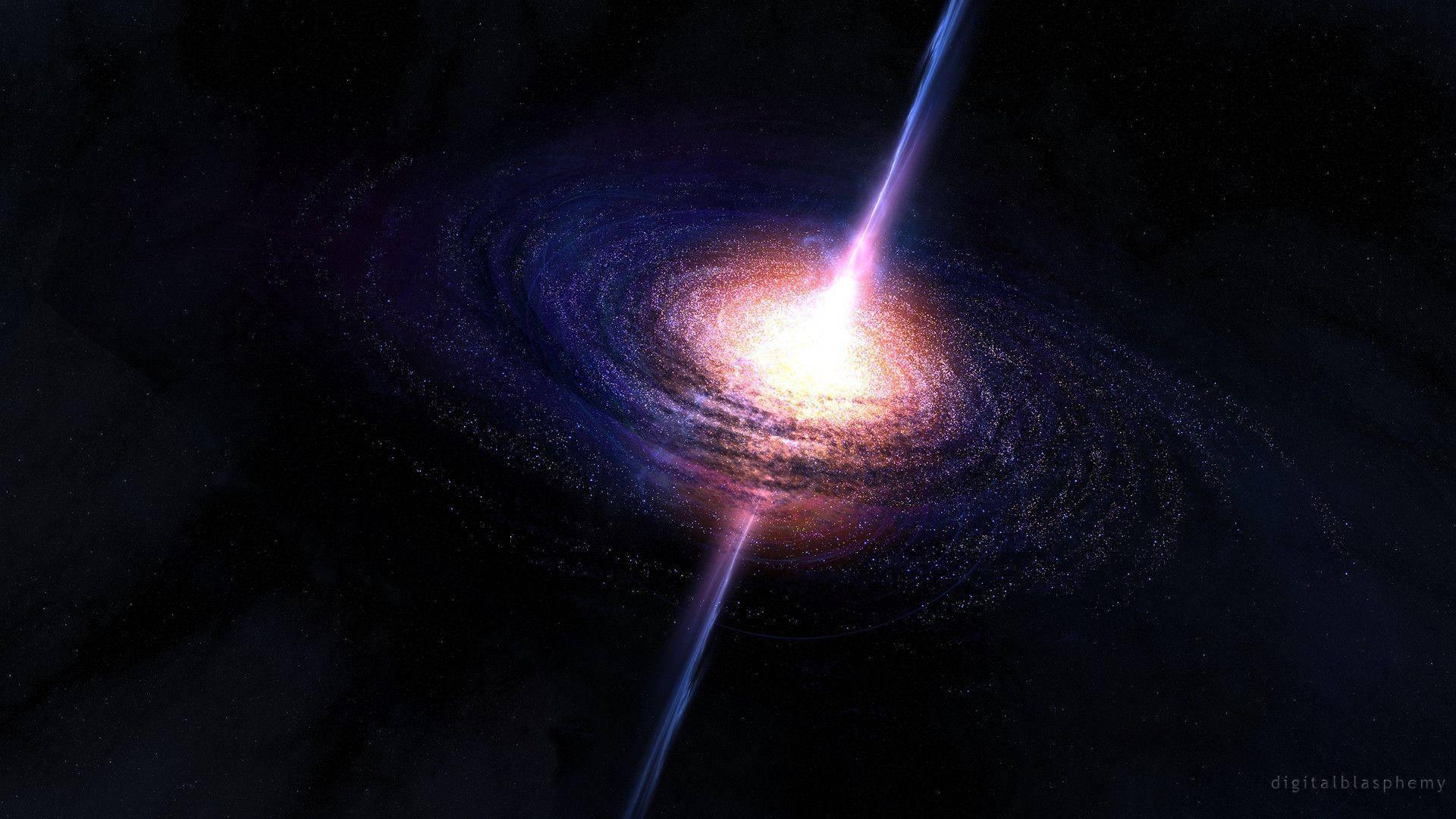 Converging Stars Of A Black Hole — 1920x1080 wallpaper