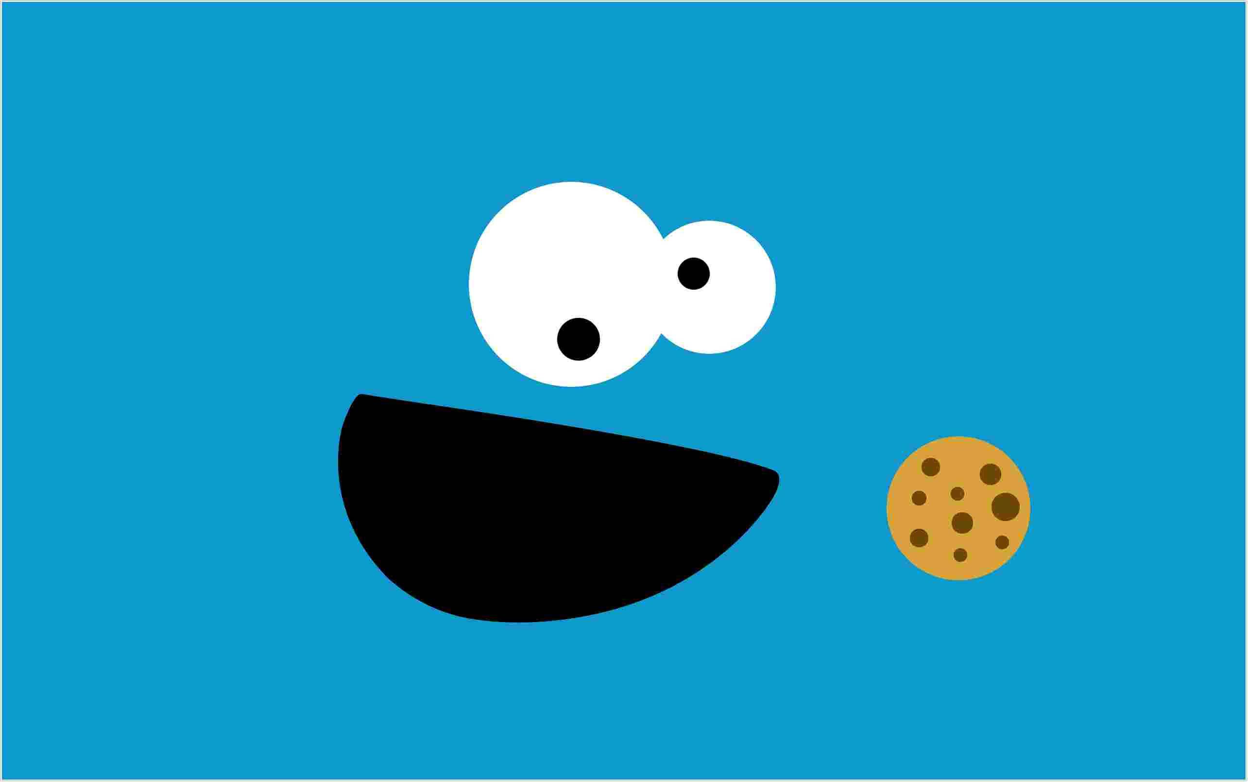 Cookie Monster Cute Laptop — 2569x1609 wallpaper