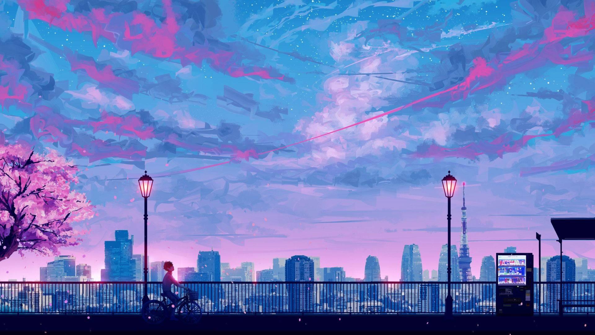 Cool Anime Cityscape