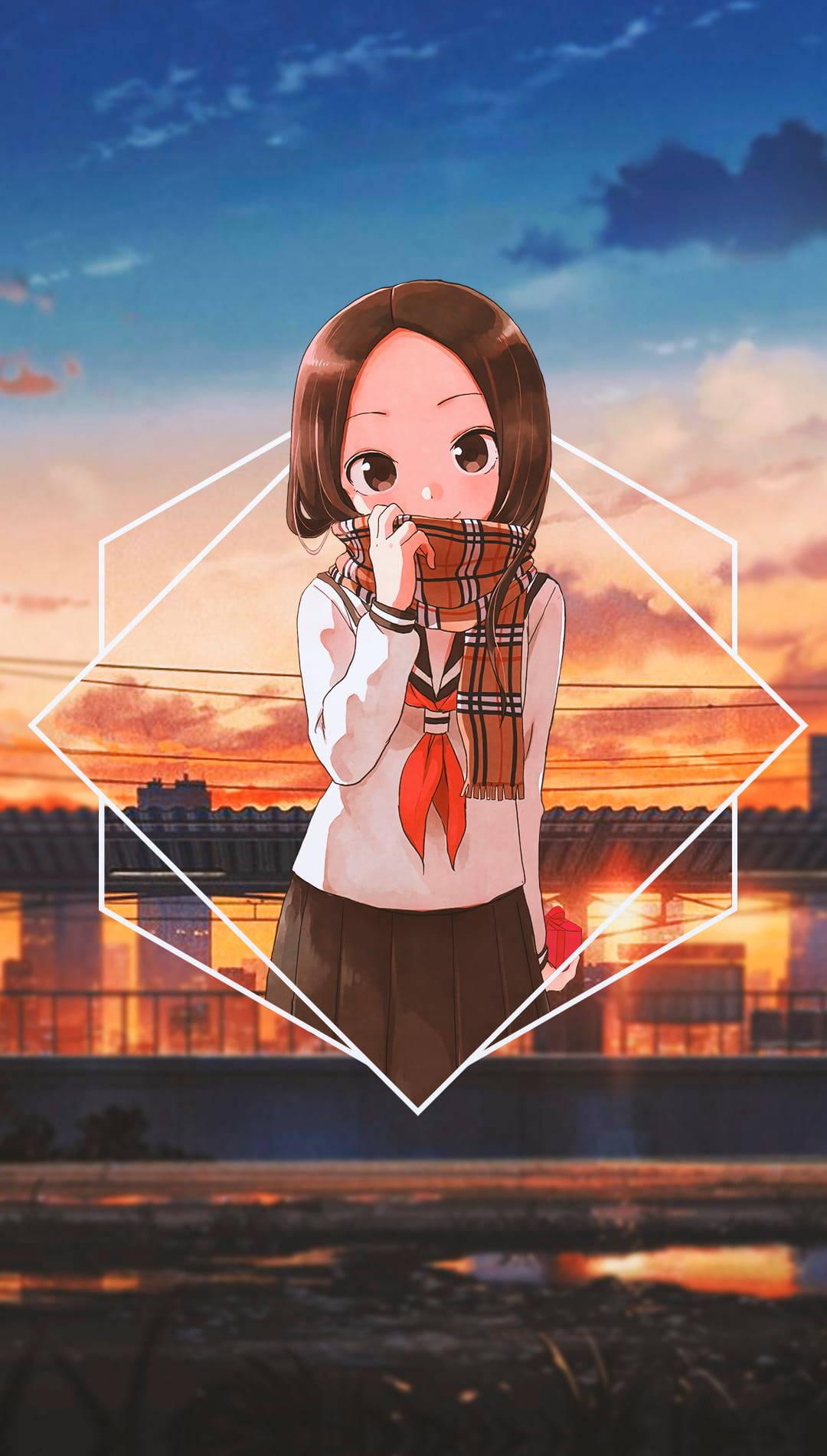 Cool Anime Girl PFP Karakai Jōzu — 1080x1902 wallpaper