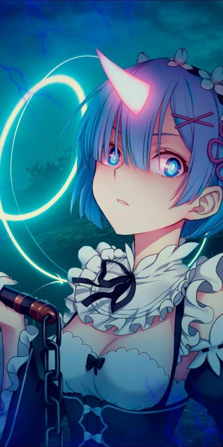 Cool Anime Girl PFP Maid Rem — 720x1440 wallpaper