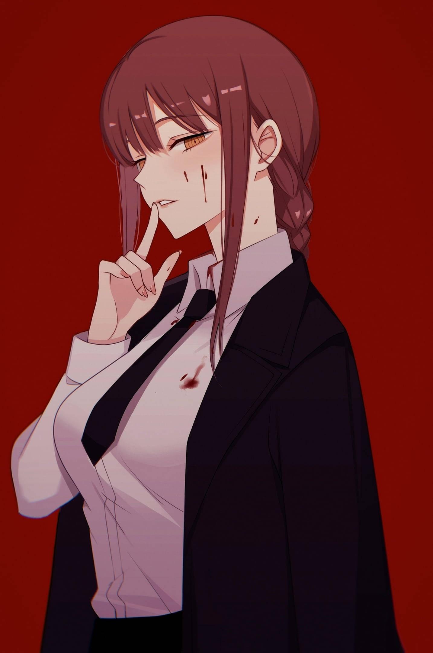 Cool Anime Girl PFP Makima — 1434x2160 wallpaper