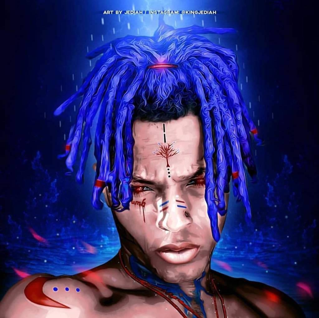 Cool Blue Xxxtentacion — 1024x1020 wallpaper