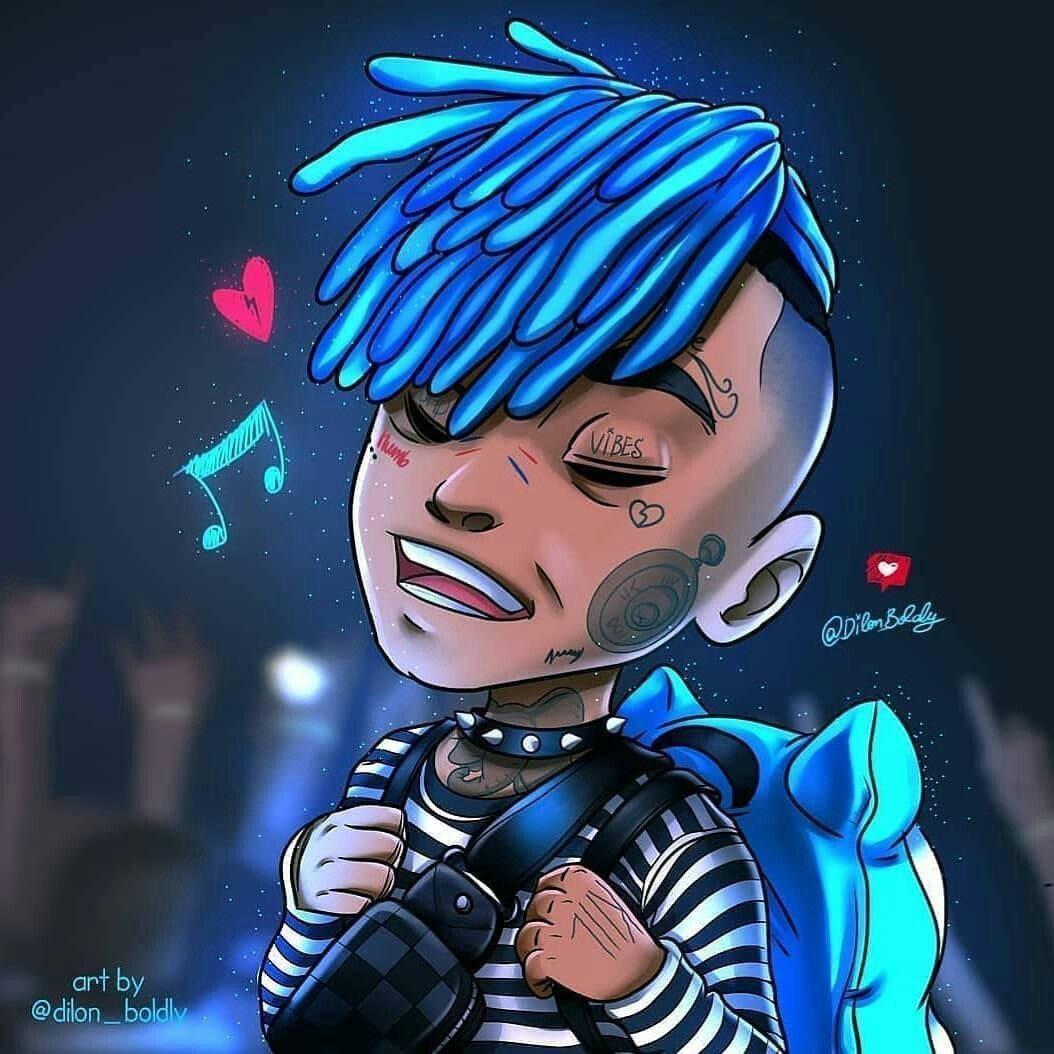 Cool Digital Xxxtentacion Singing — 1054x1054 wallpaper