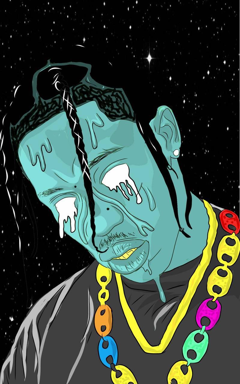 Cool Drip Guy Melting — 800x1280 wallpaper