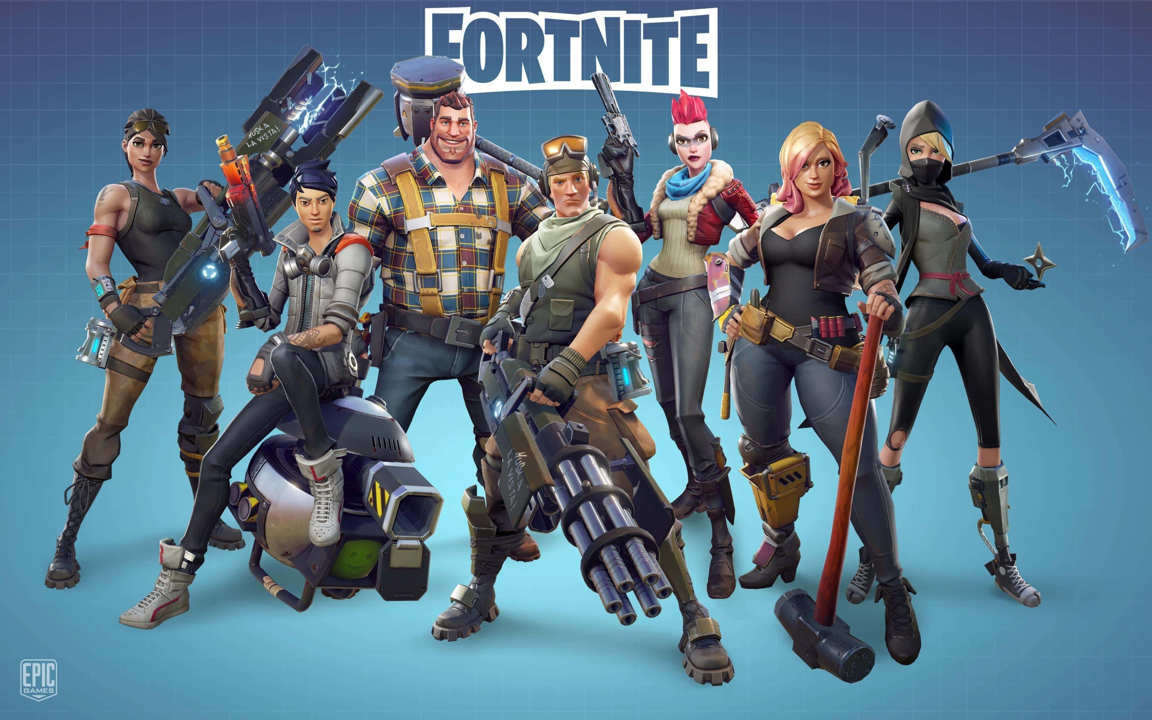 Cool Fortnite background — 3840x2400 wallpaper