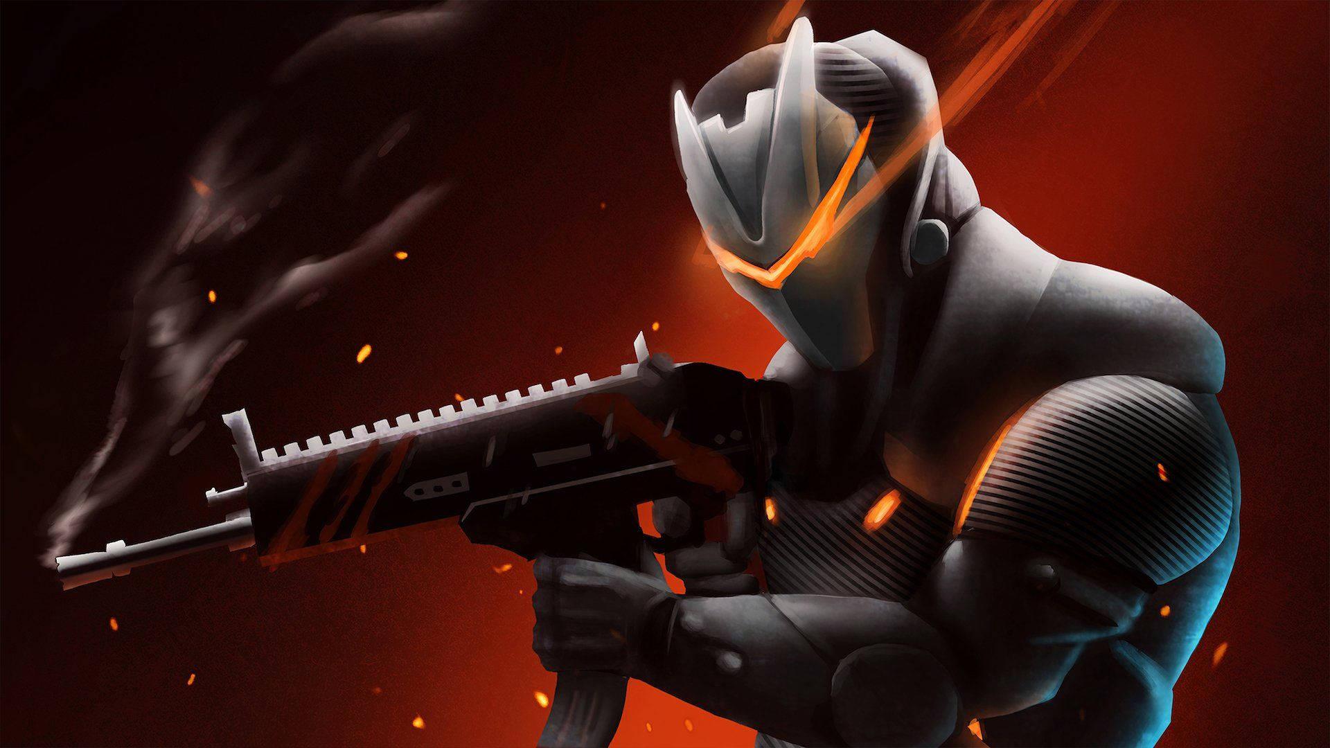 Cool Fortnite Omega Firing — 1920x1080 wallpaper