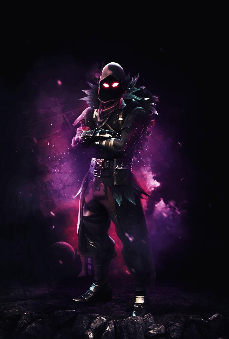 Cool Fortnite Raven Outfit — 800x1181 wallpaper