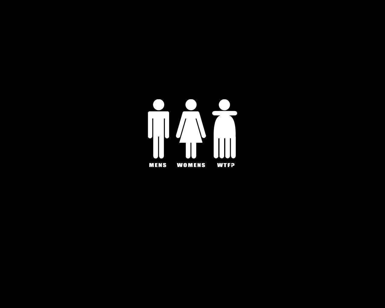 Cool Funny Gender Logo — 1280x1024 wallpaper