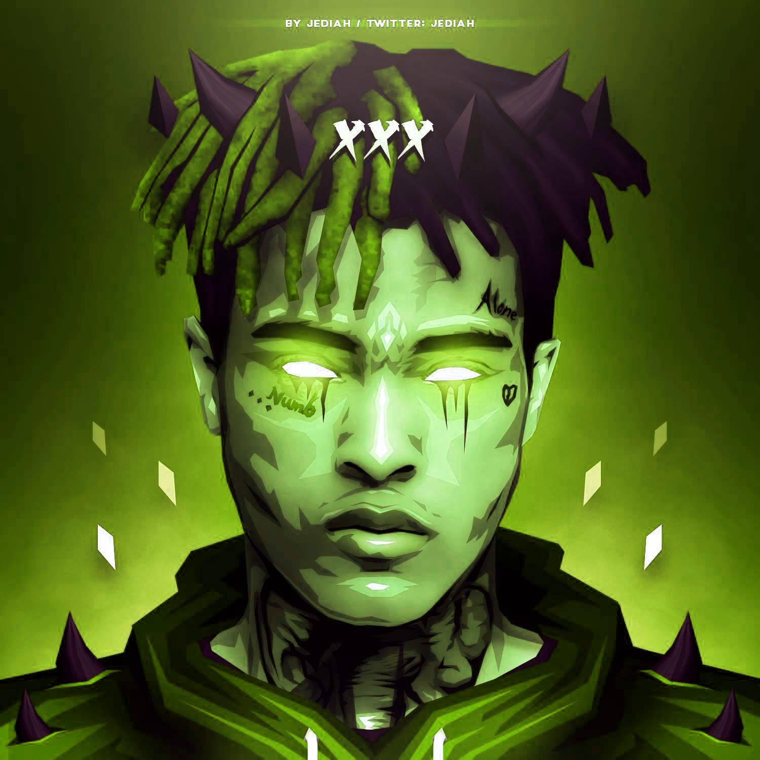 Cool Green Xxxtentacion — 1500x1500 wallpaper
