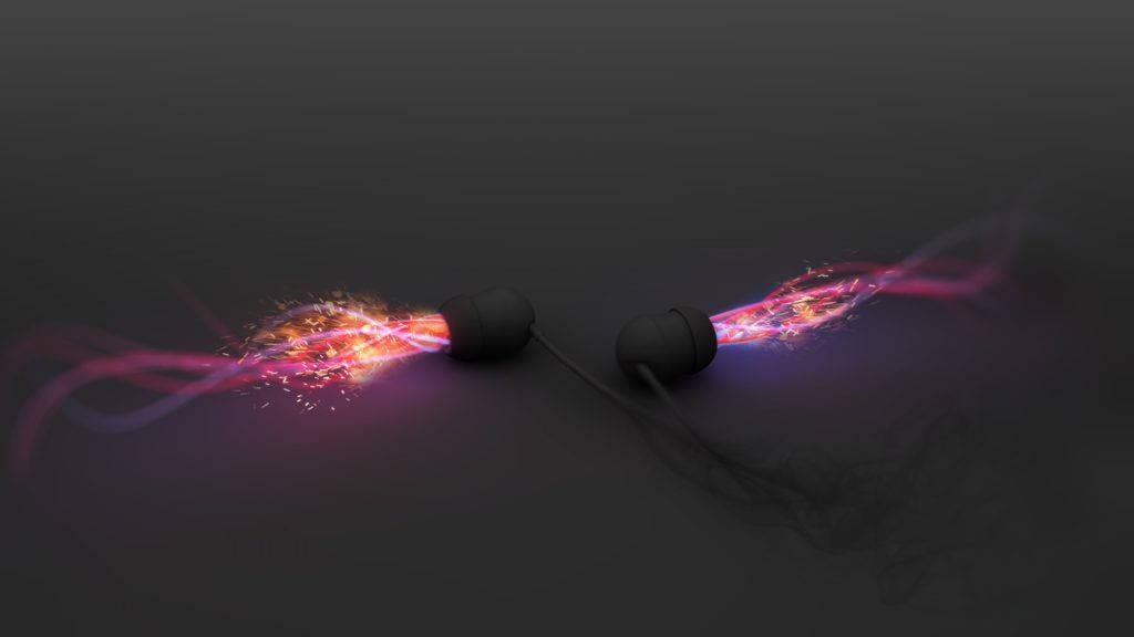 Cool Headset Neon — 1024x576 wallpaper