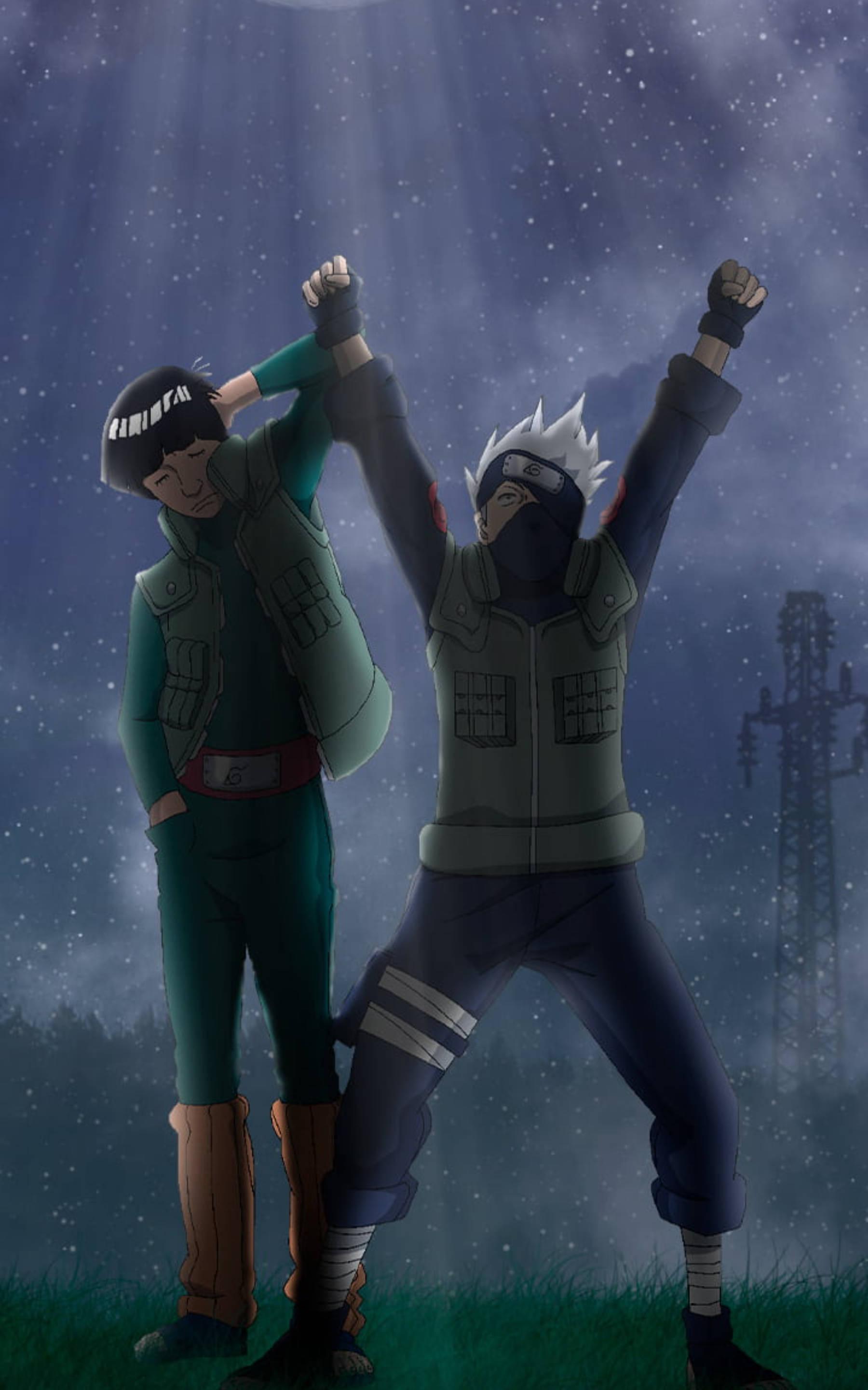 Cool Kakashi And Guy — 1800x2880 wallpaper