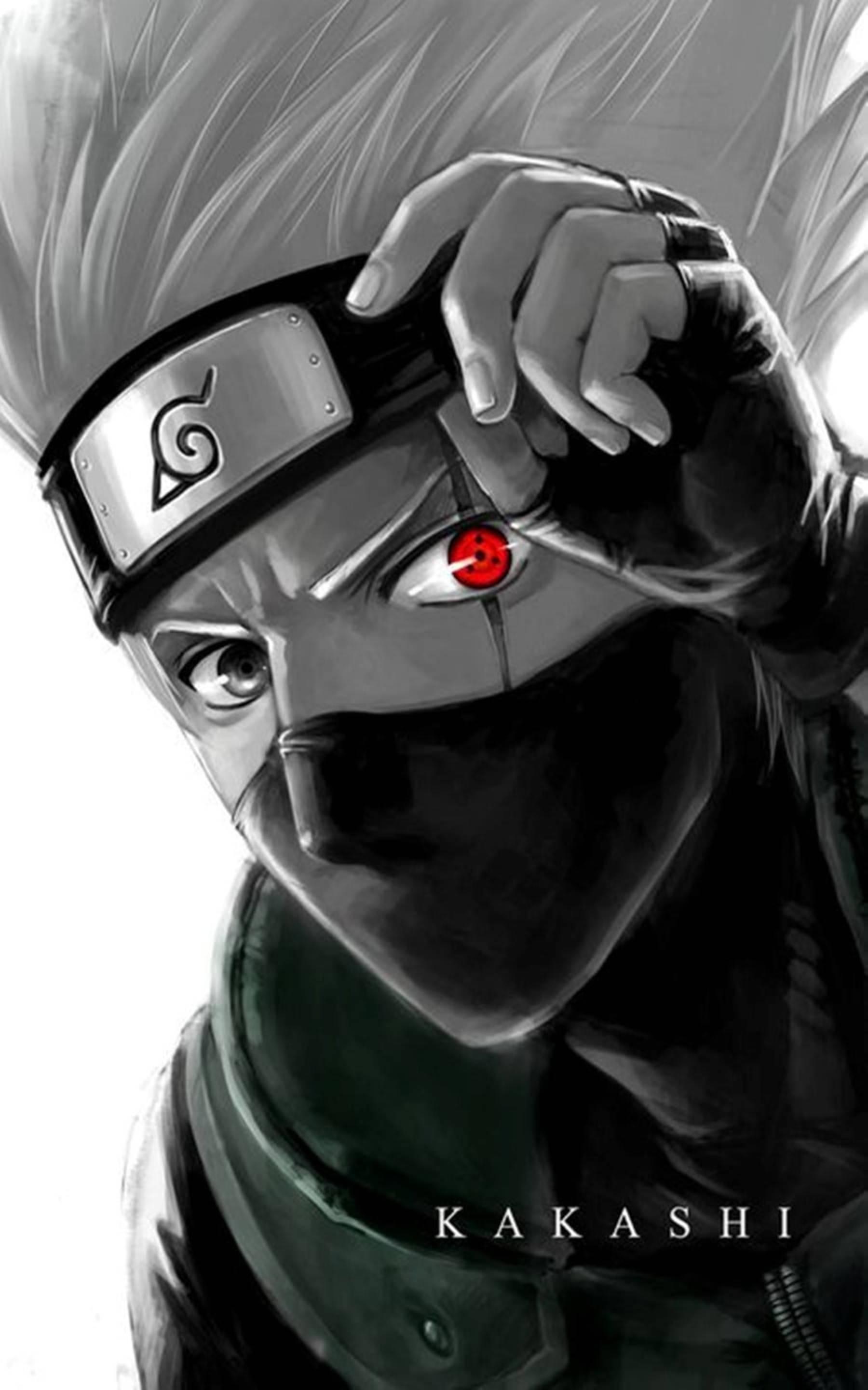 Cool Kakashi Red Eye — 1800x2880 wallpaper