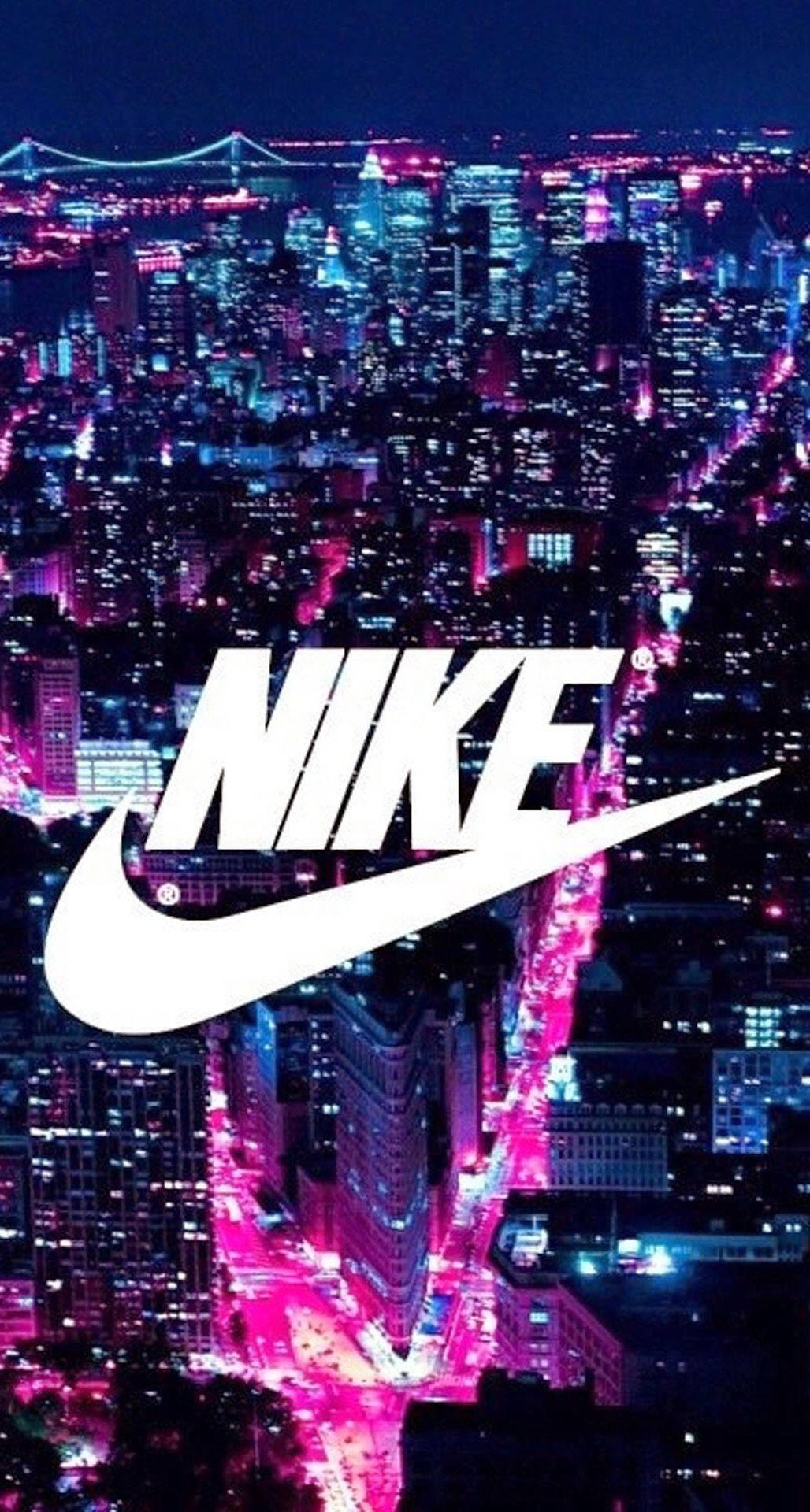 Cool Nike Logo With Cityscape — 1028x1920 wallpaper