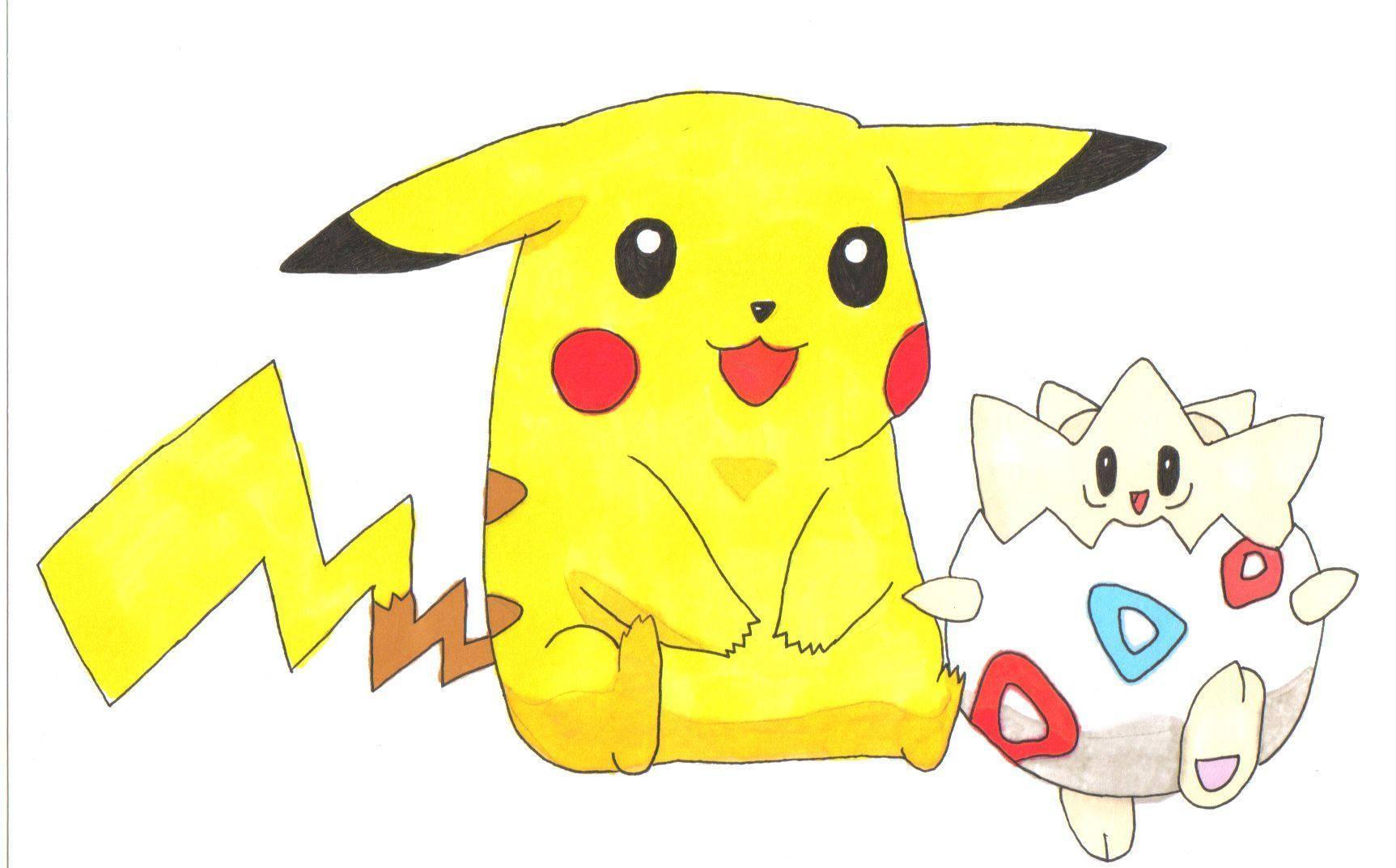 Cool Pokemon Pikachu And Togepi — 1725x1073 wallpaper