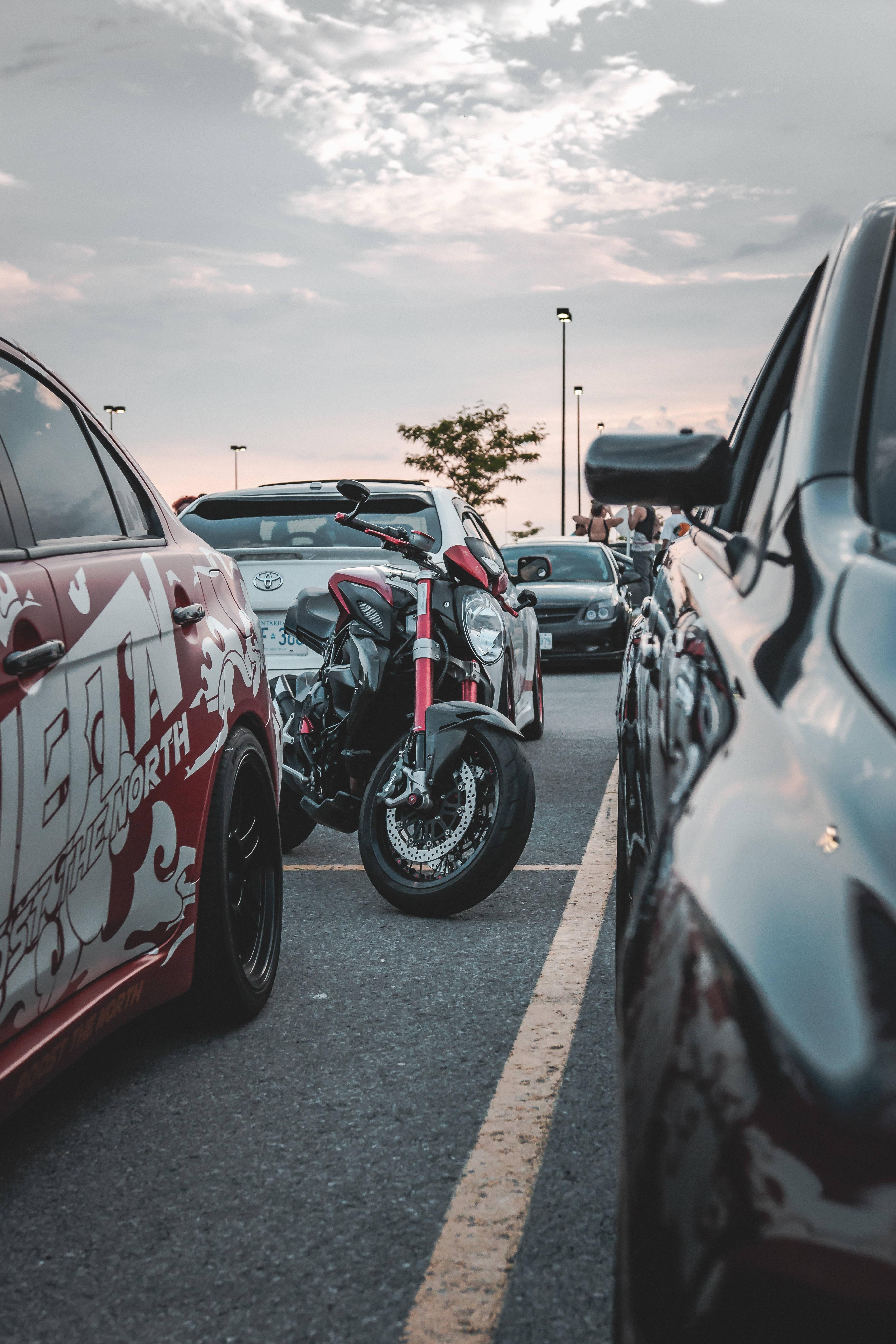 Cool Red Black Motorcycle — 3648x5472 wallpaper