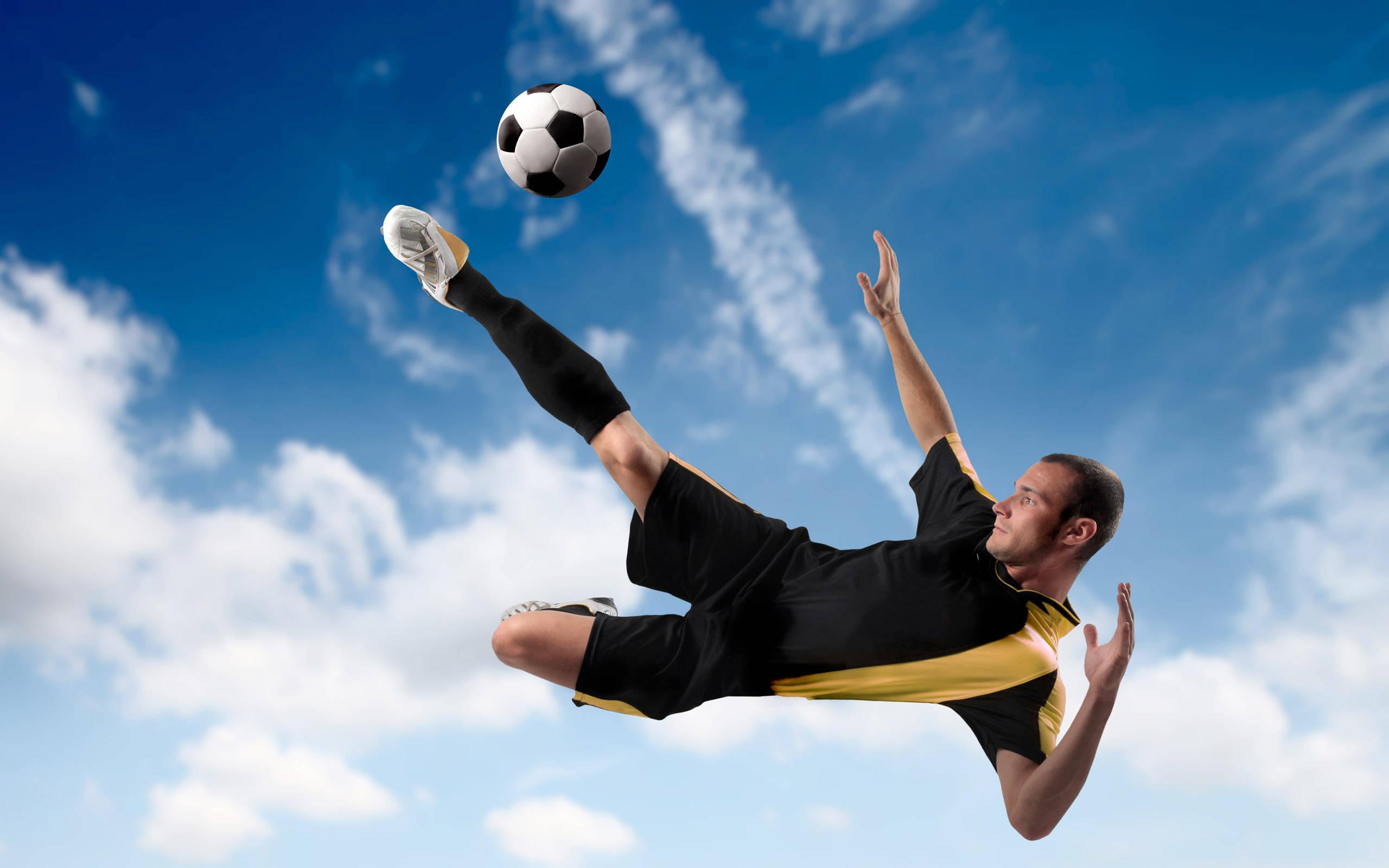 Cool Soccer Air Kick — 2560x1600 wallpaper