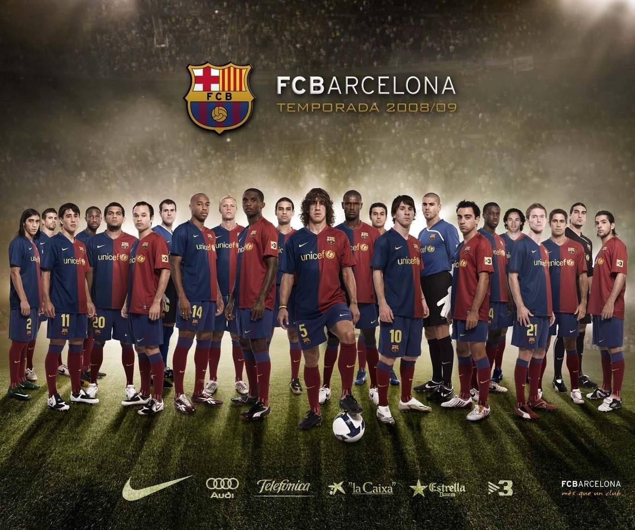Cool Soccer FC Barcelona Team — 1285x1072 wallpaper