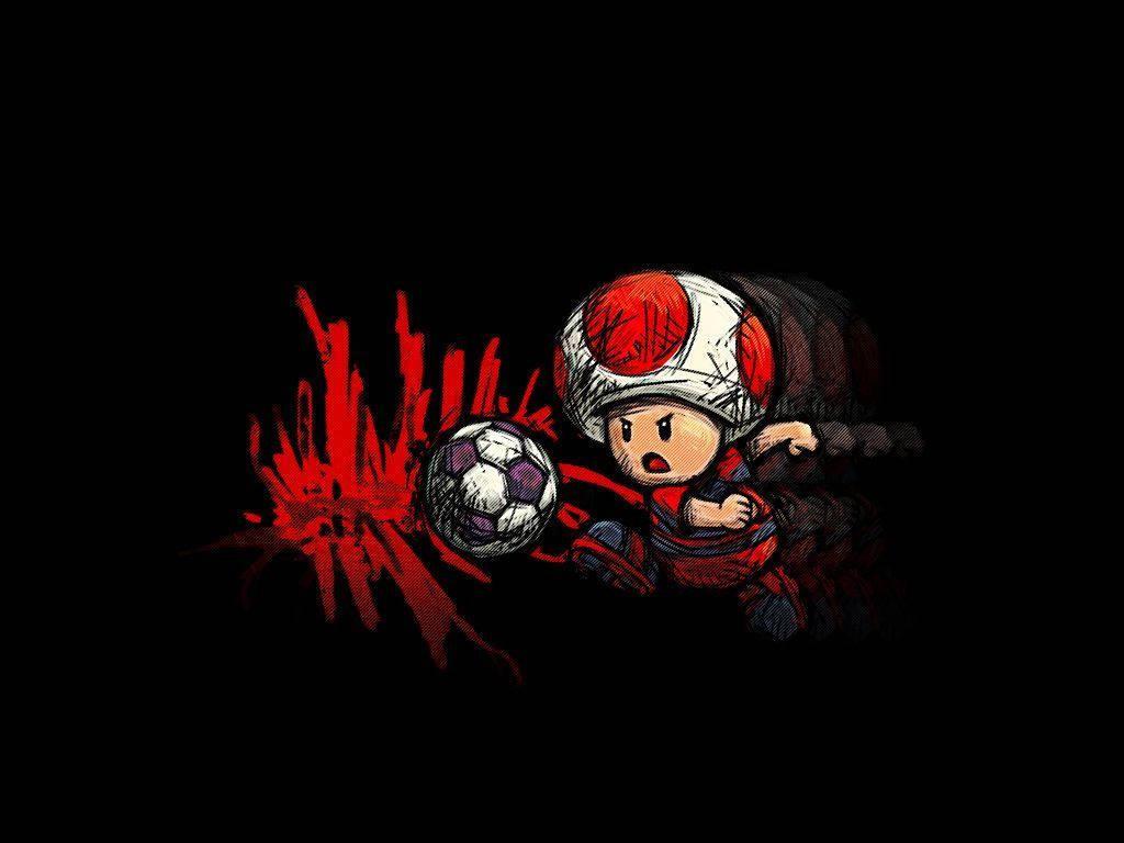 Cool Soccer Game Of Toad — 1024x768 wallpaper