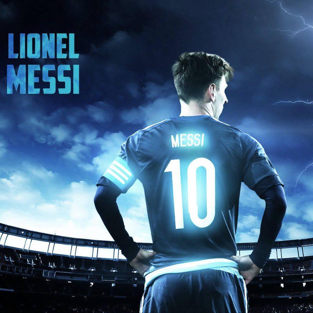 Cool Soccer Messi Blue Aesthetic — 1024x1024 wallpaper