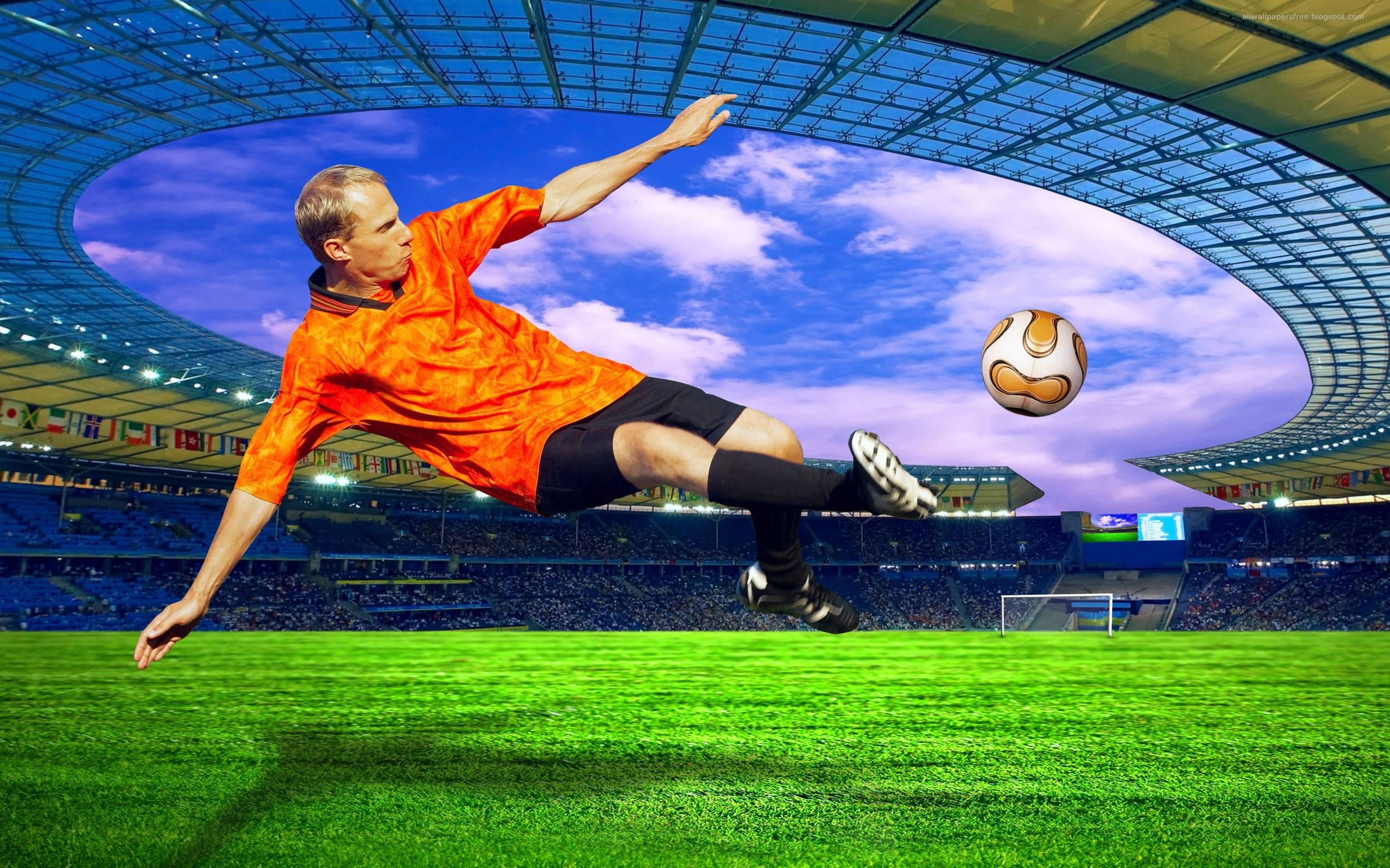 Cool Soccer Player At Olympiastadion — 2560x1600 wallpaper