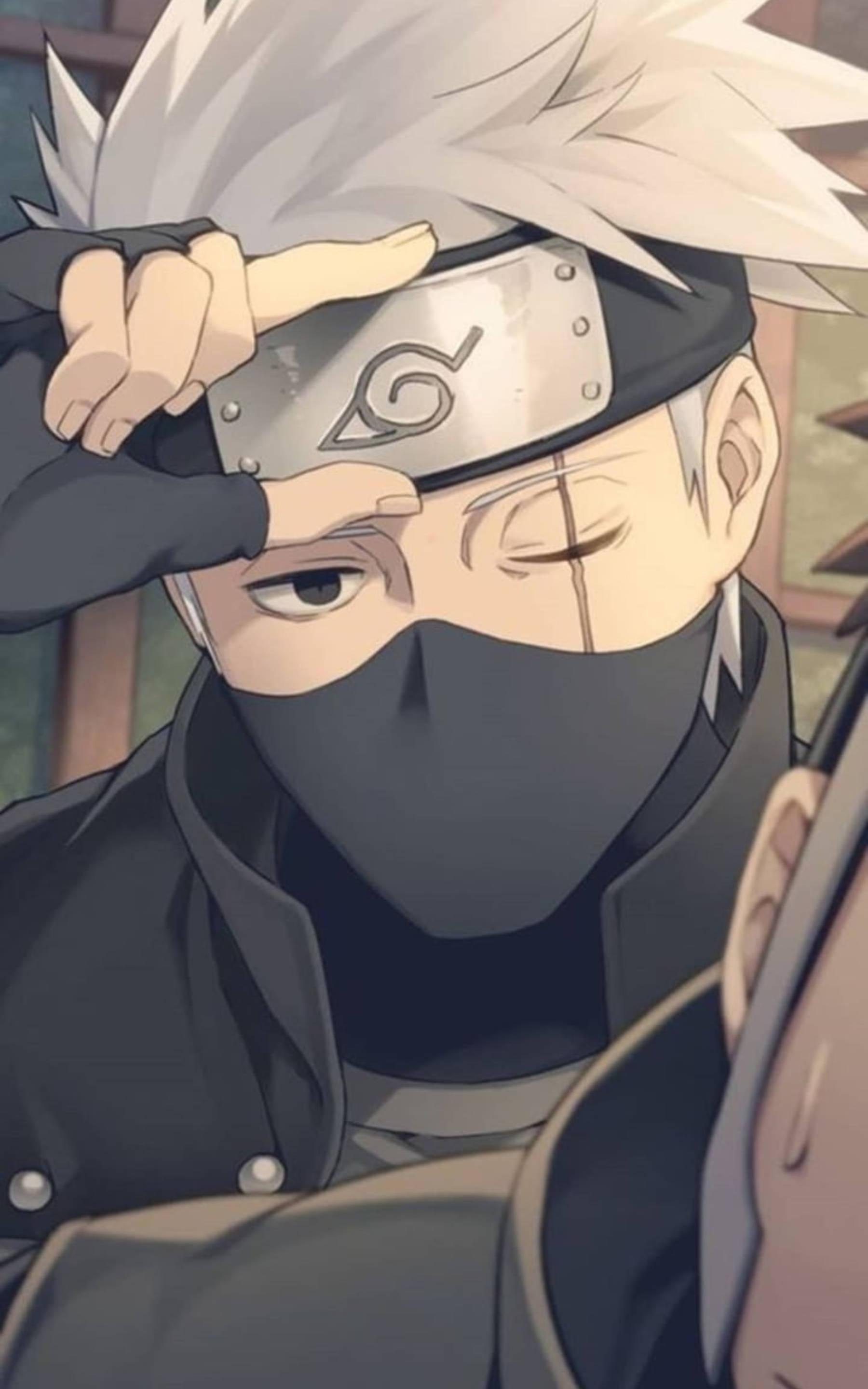 Cool Wink From Kakashi — 1800x2880 wallpaper