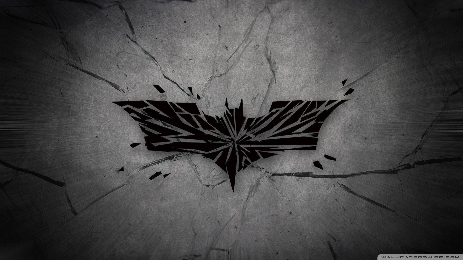 Cracked Batman Logo — 1920x1080 wallpaper
