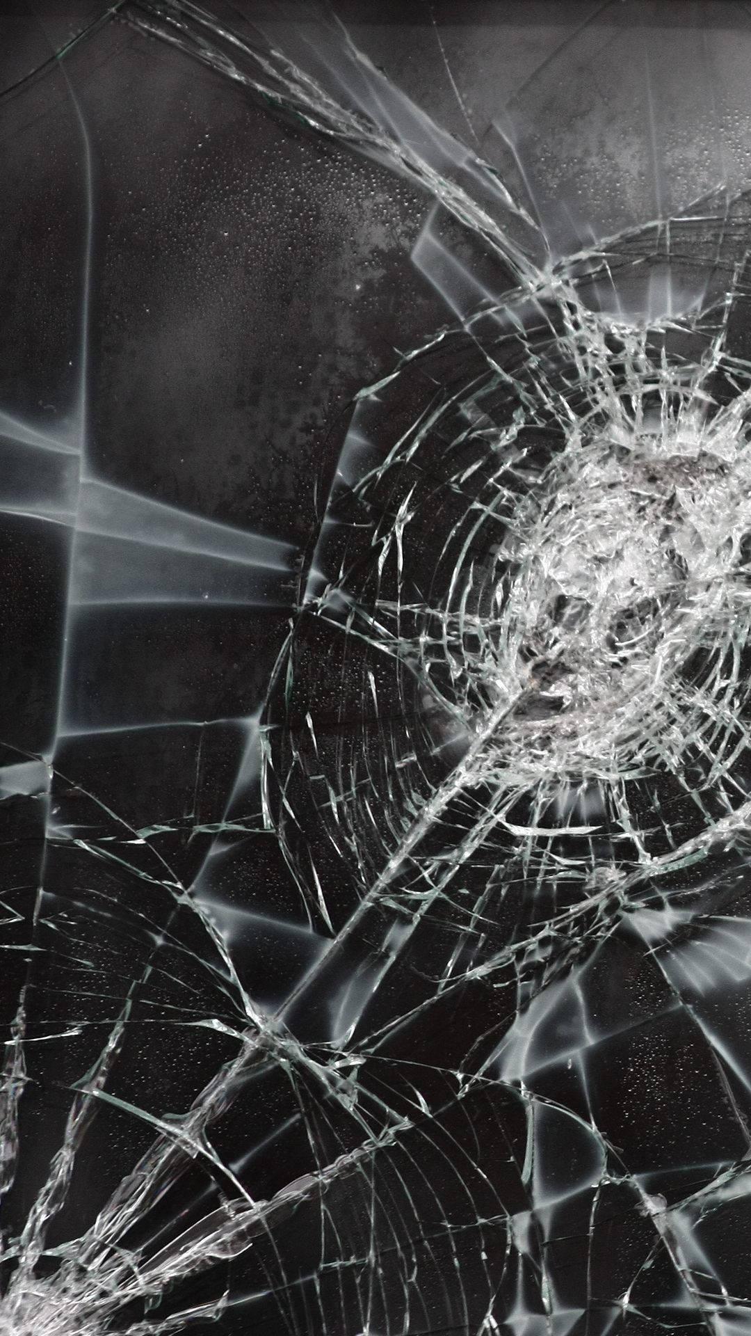 Cracked Screen Ice Surface — 1080x1920 wallpaper