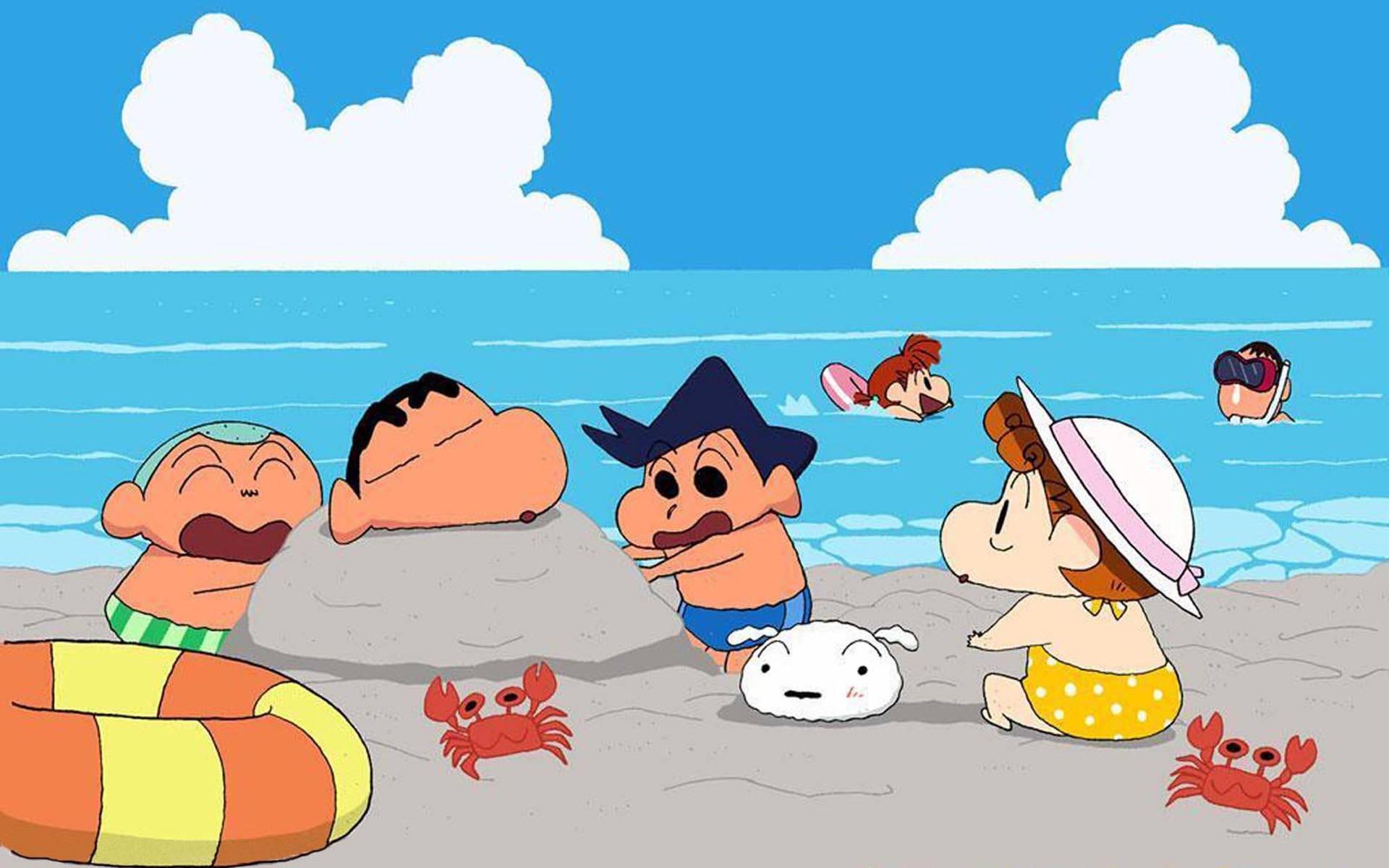 Crayon Shin Chan At The Beach — 1920x1200 wallpaper