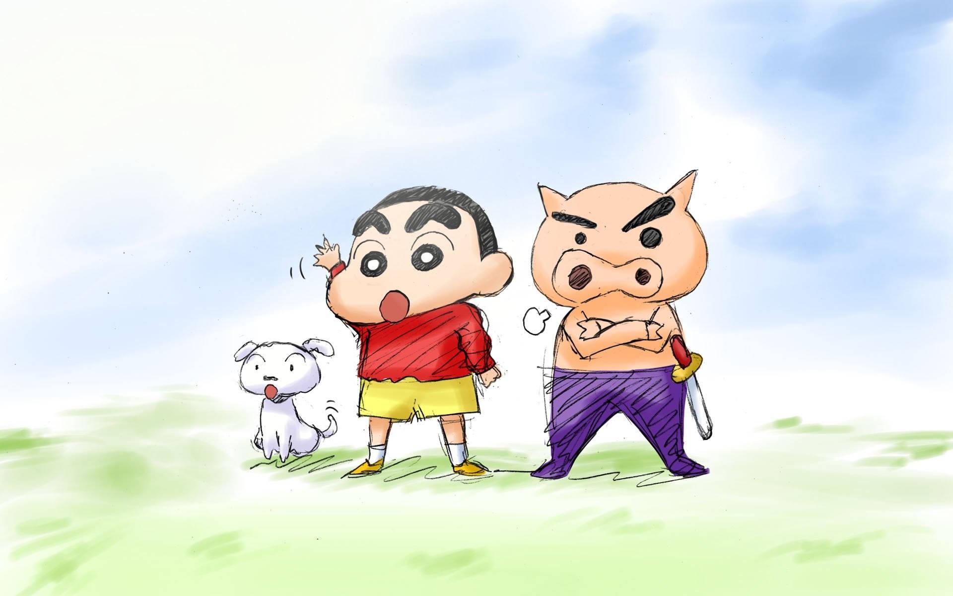Crayon Shin Chan Shinnosuke And Buriburizaemon — 1920x1200 wallpaper