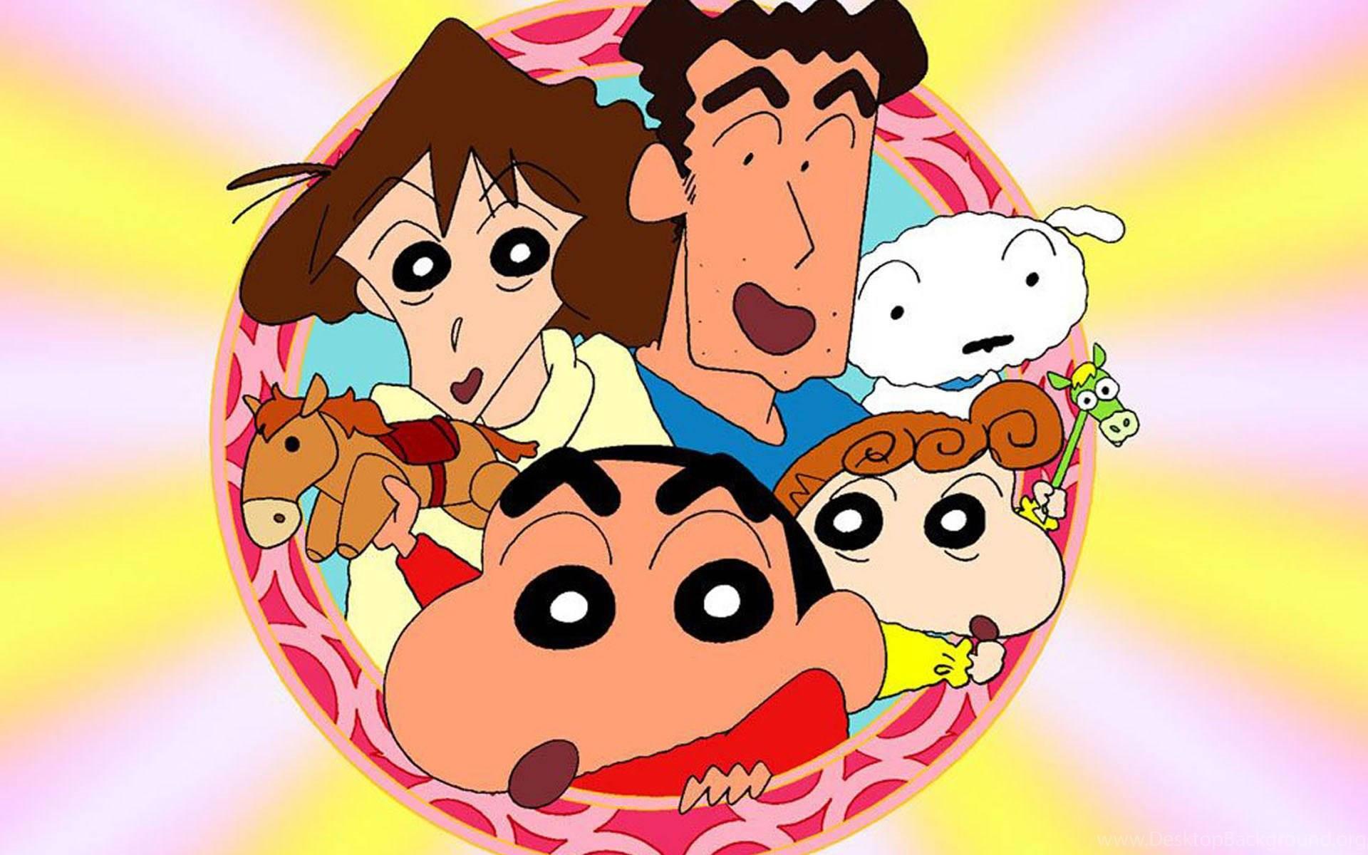 Crayon Shin Chan Shinnosuke's Family Portrait — 1920x1200 wallpaper