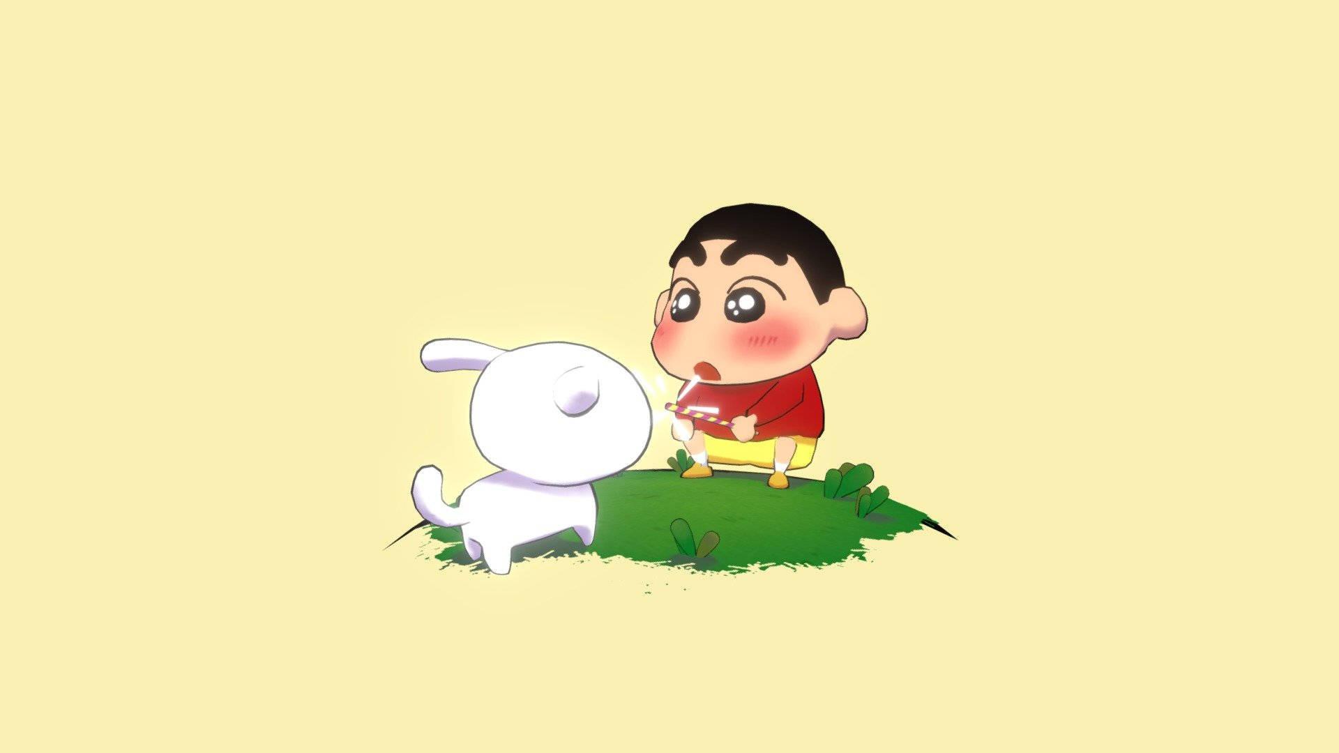 Crayon Shin Chan Shiro And Shinnosuke — 1920x1080 wallpaper