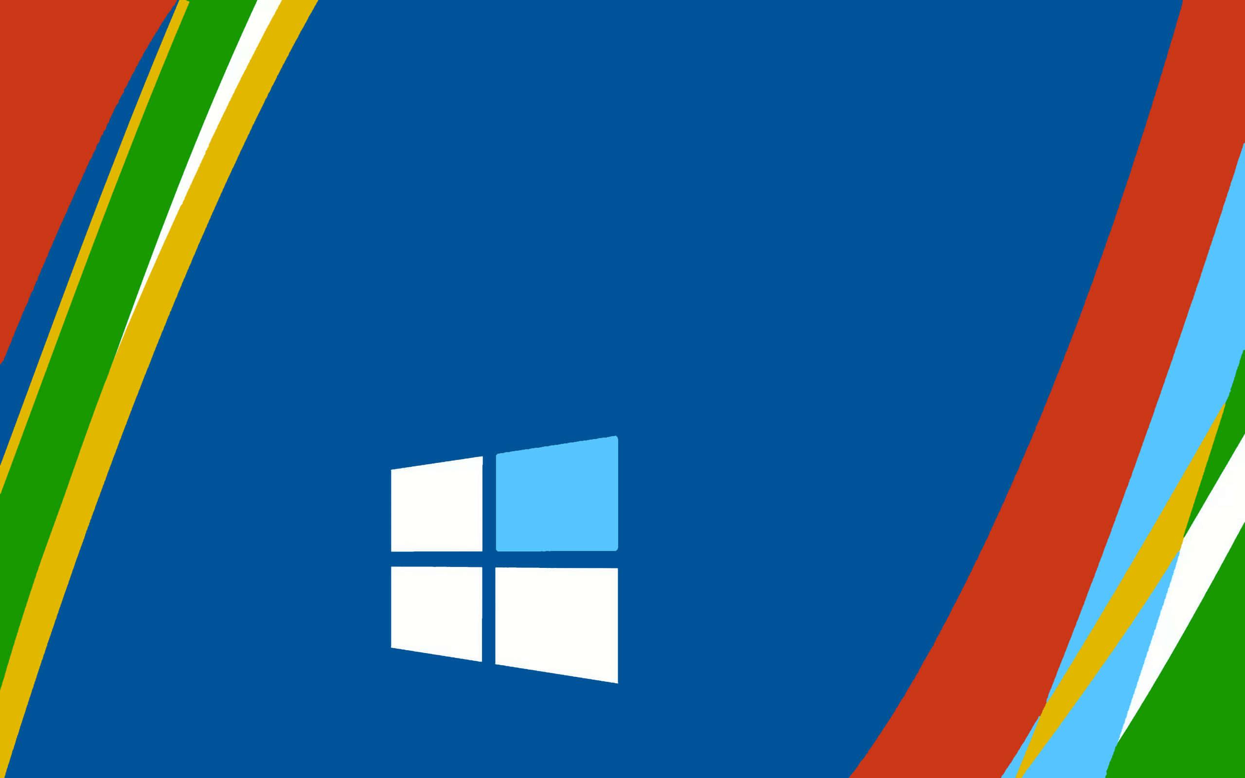Creative Windows 10 With Multicolored Background — 2560x1600 wallpaper